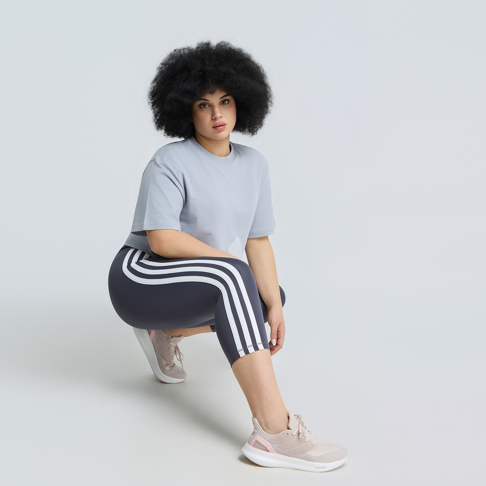 Optime Essentials Workout 3-Stripes 3/4 Leggings