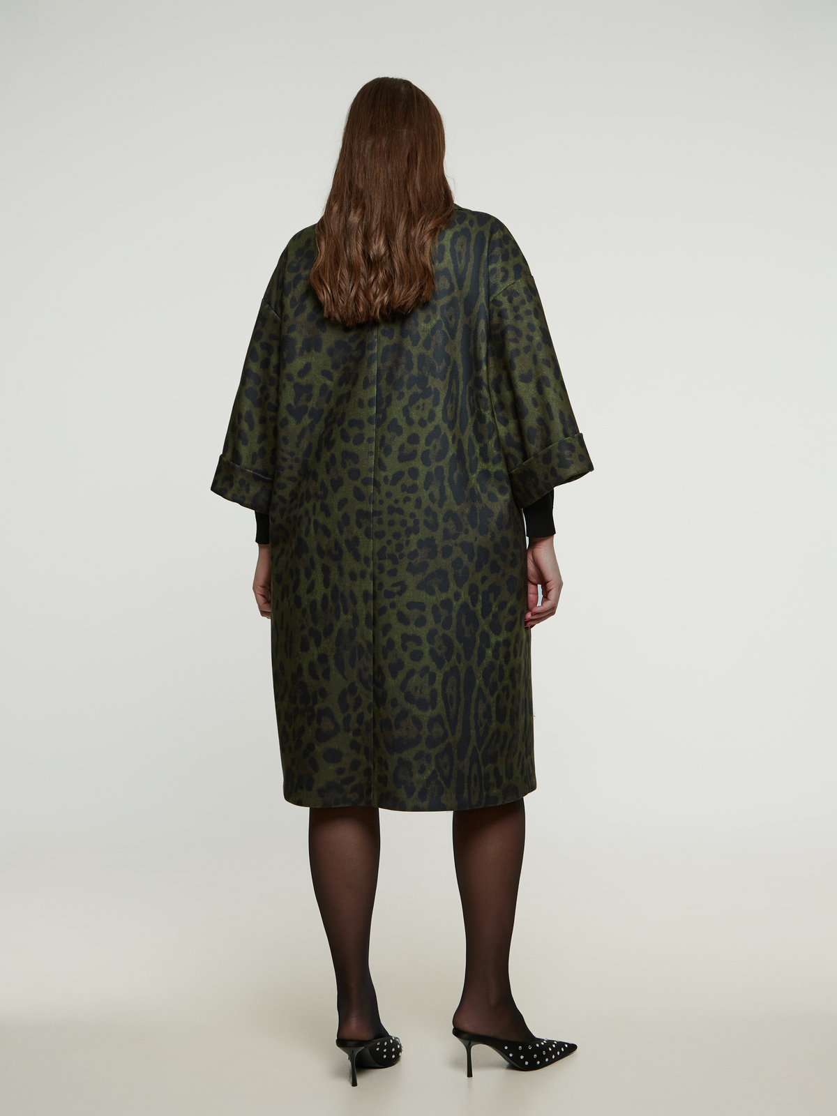 Λεοπάρ παλτό oversize φωτογραφία