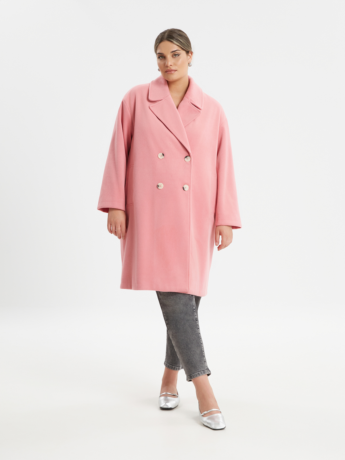 Μαντό oversized μονόχρωμο φωτογραφία