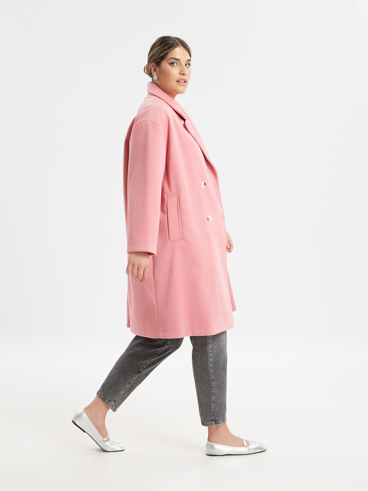 Μαντό oversized μονόχρωμο φωτογραφία