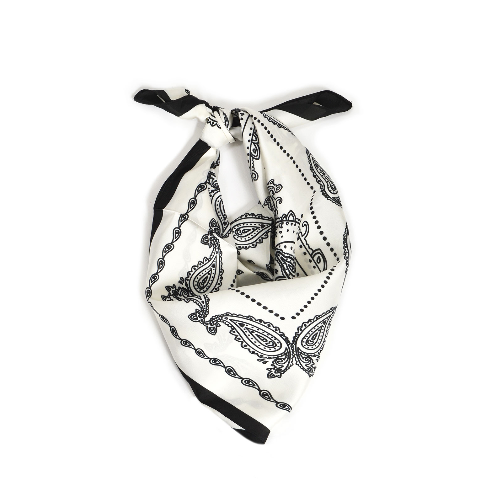 Σατέν φουλάρι με paisley print