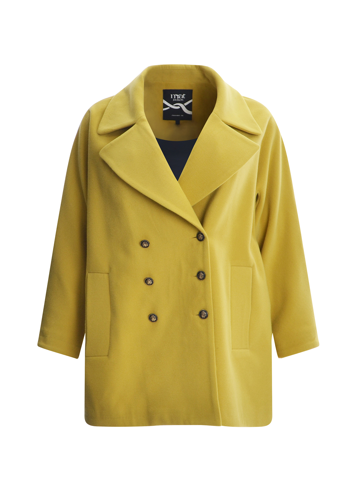 Σταυρωτό παλτό με βισκόζη φωτογραφία