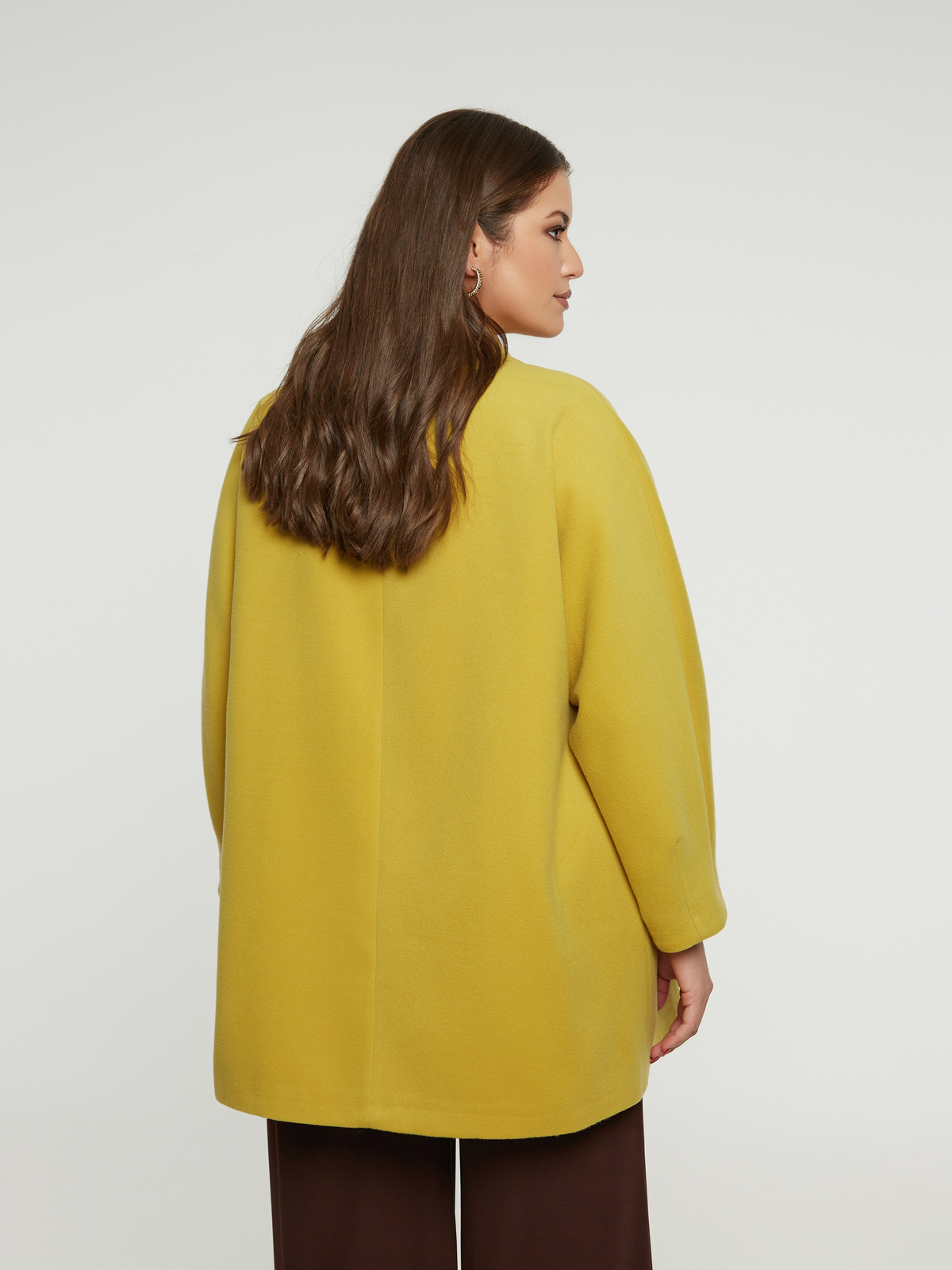 Σταυρωτό παλτό με βισκόζη φωτογραφία