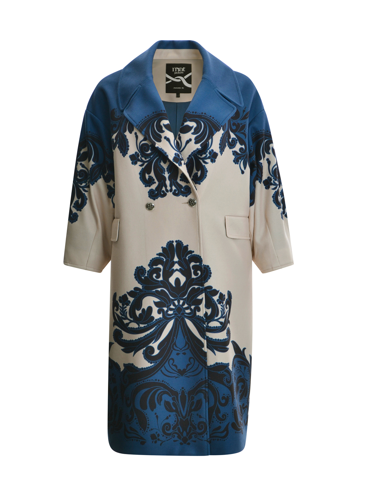 Παλτό oversize με baroque μοτίβο φωτογραφία