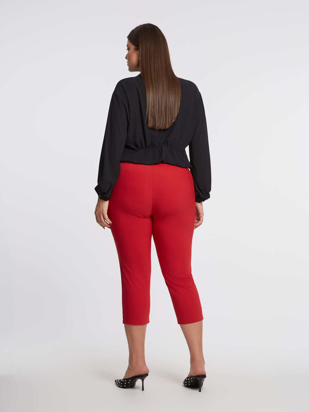 Basic βαμβακερό παντελόνι κάπρι φωτογραφία