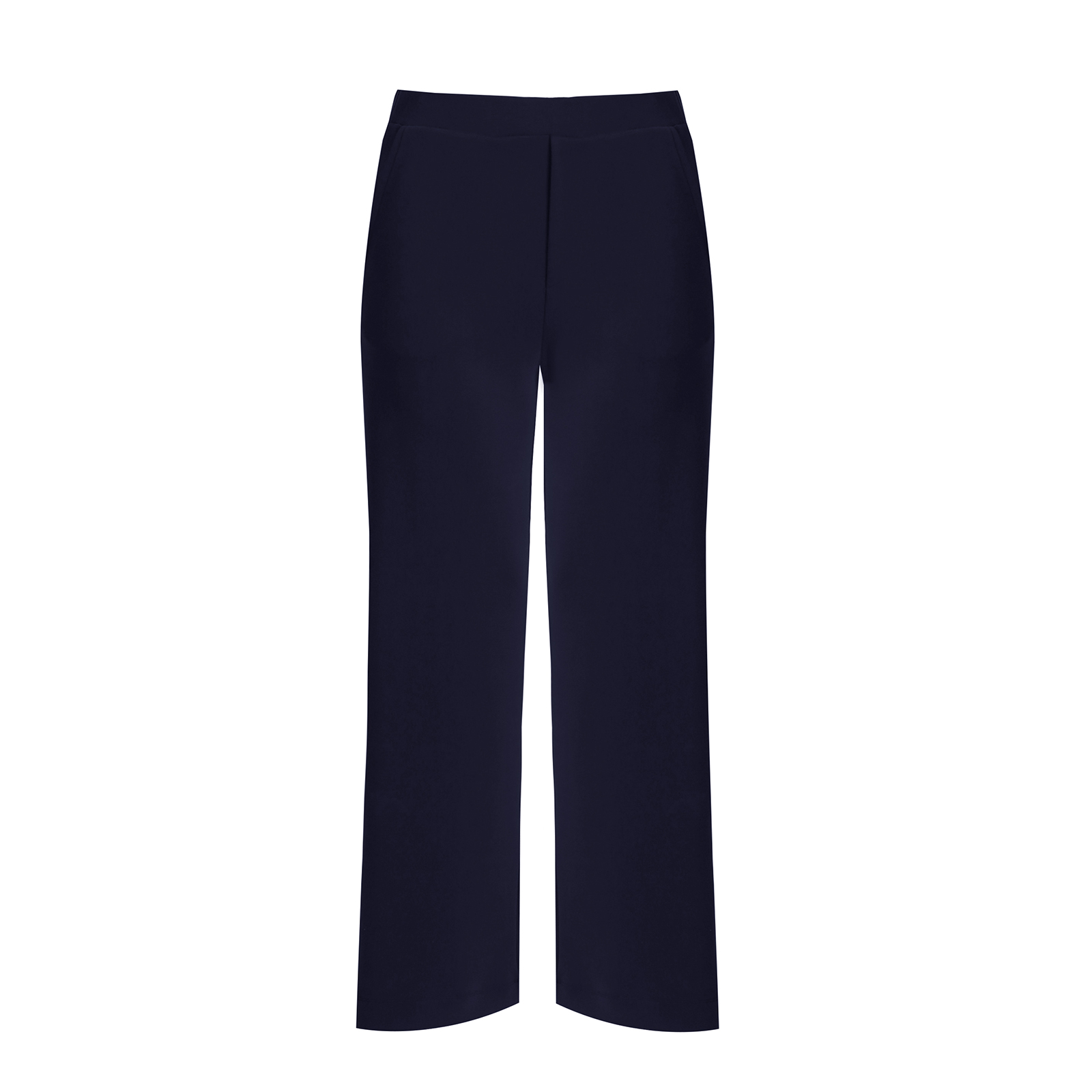 MAT FASHION Μονόχρωμη παντελόνα με ελαστική μέση