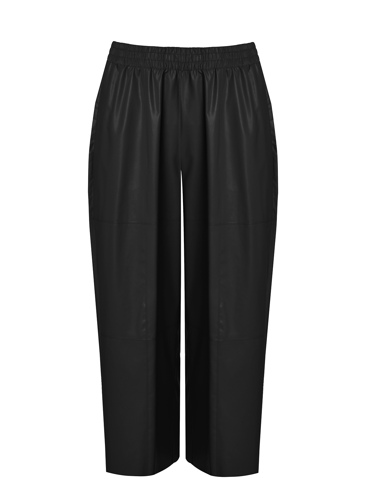 Leather-look cropped παντελόνα φωτογραφία