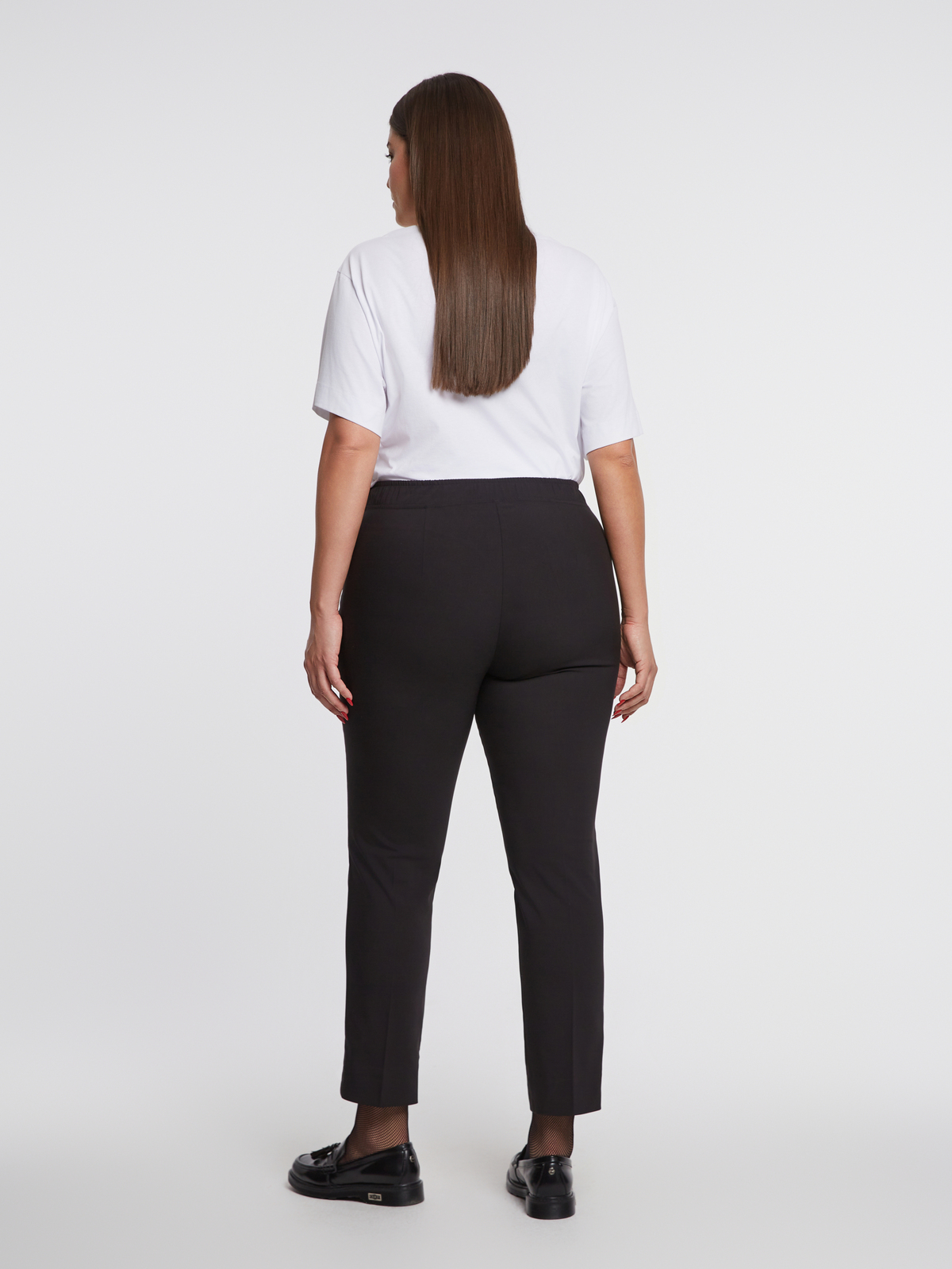 Basic βαμβακερό slim παντελόνι φωτογραφία