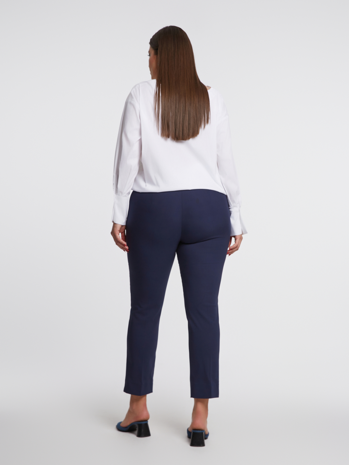 Basic βαμβακερό slim παντελόνι φωτογραφία