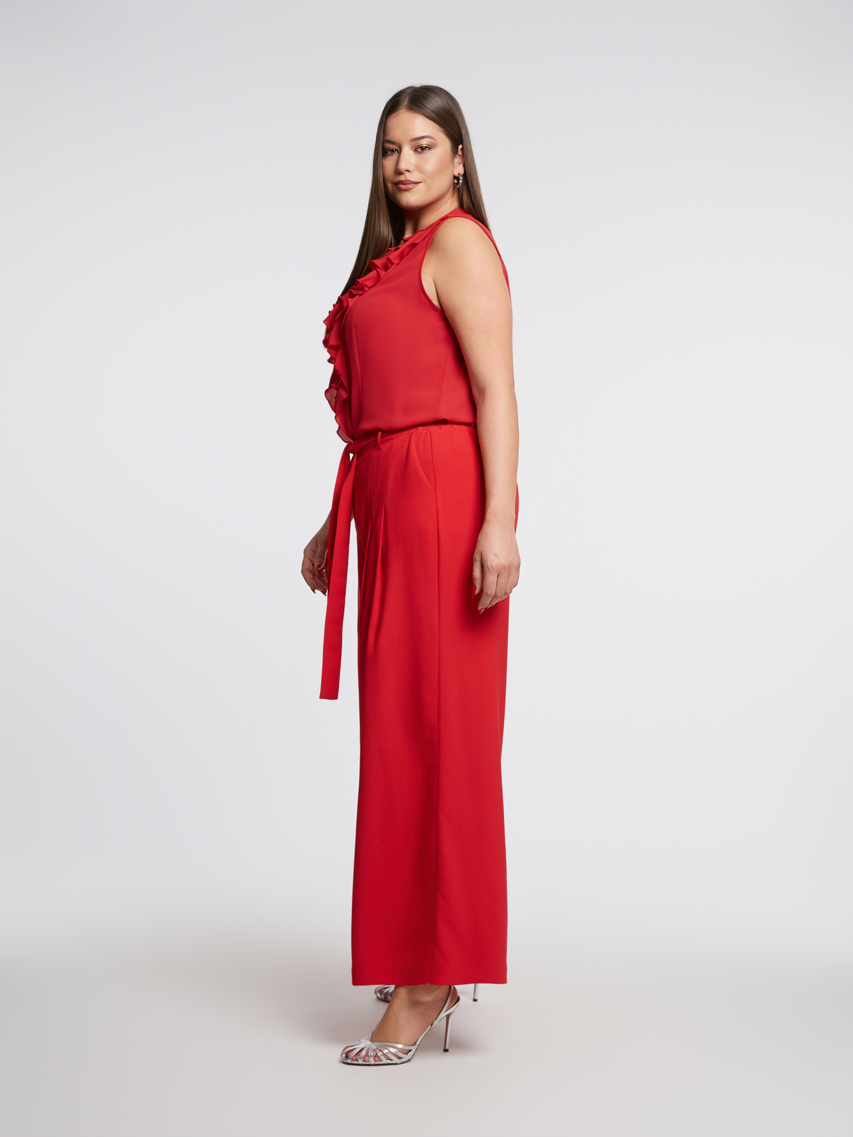 Ψηλόμεσο παντελόνι με ζώνη φωτογραφία