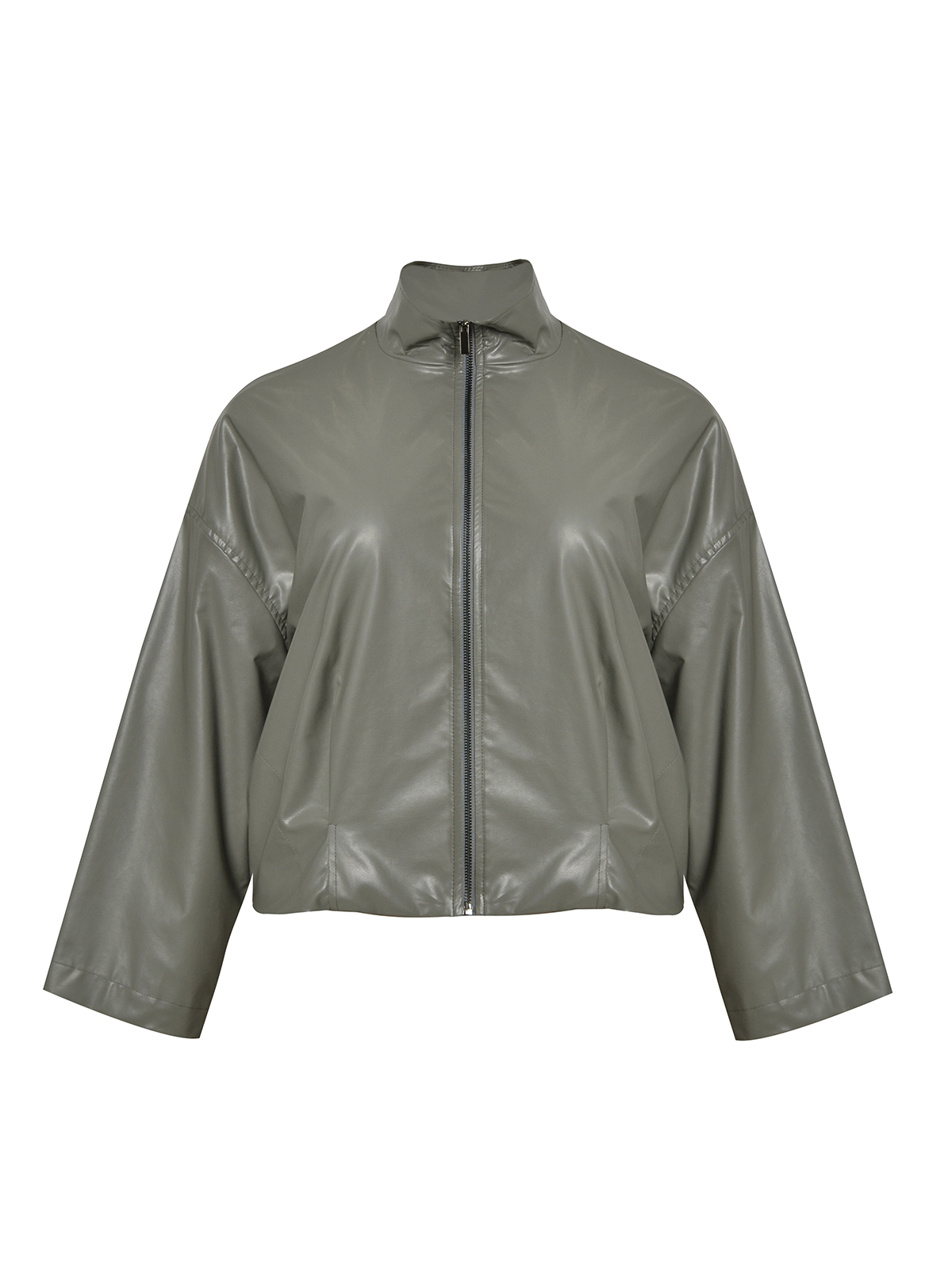 Leather-look τζάκετ με φερμουάρ φωτογραφία