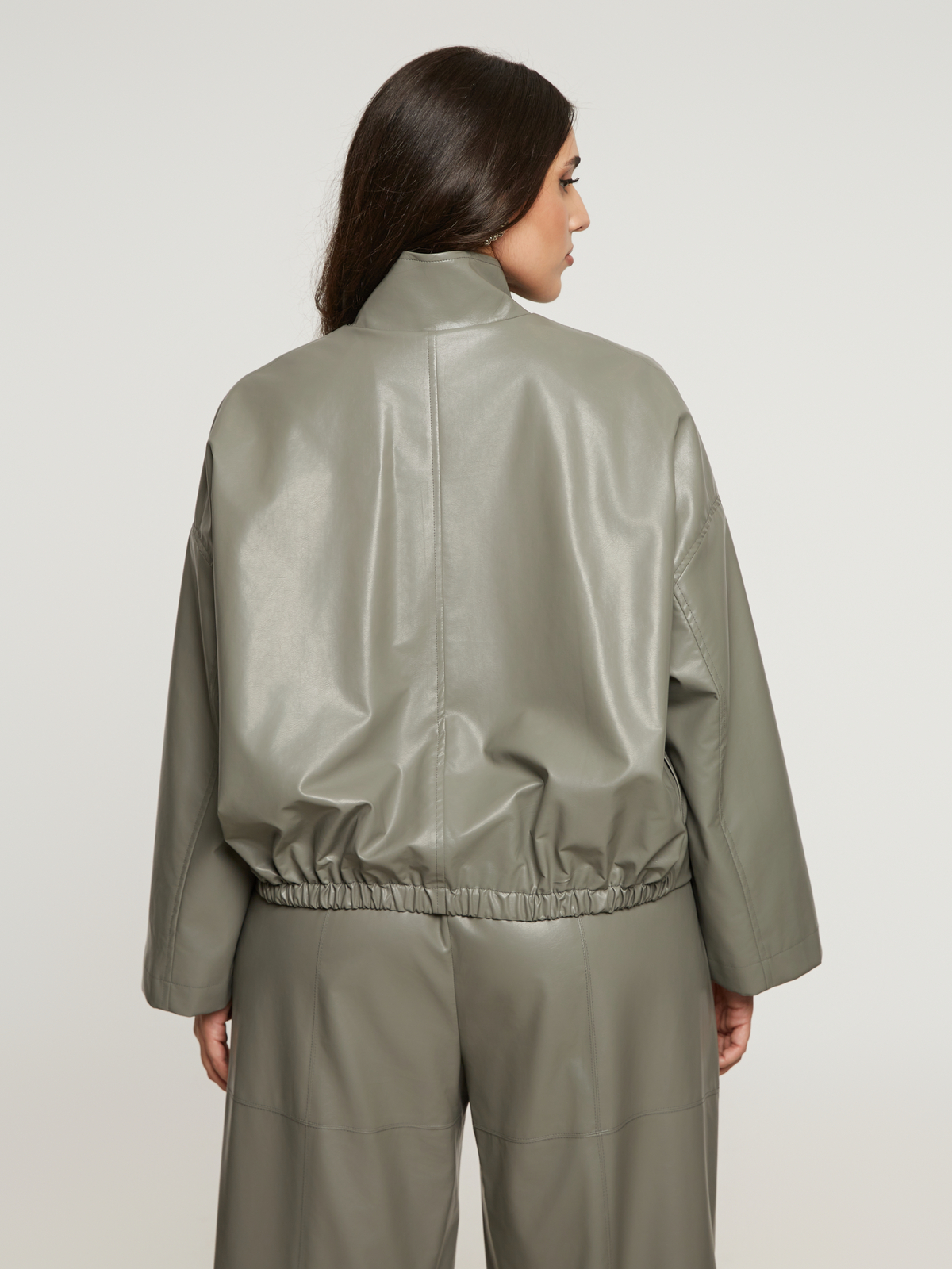 Leather-look τζάκετ με φερμουάρ φωτογραφία