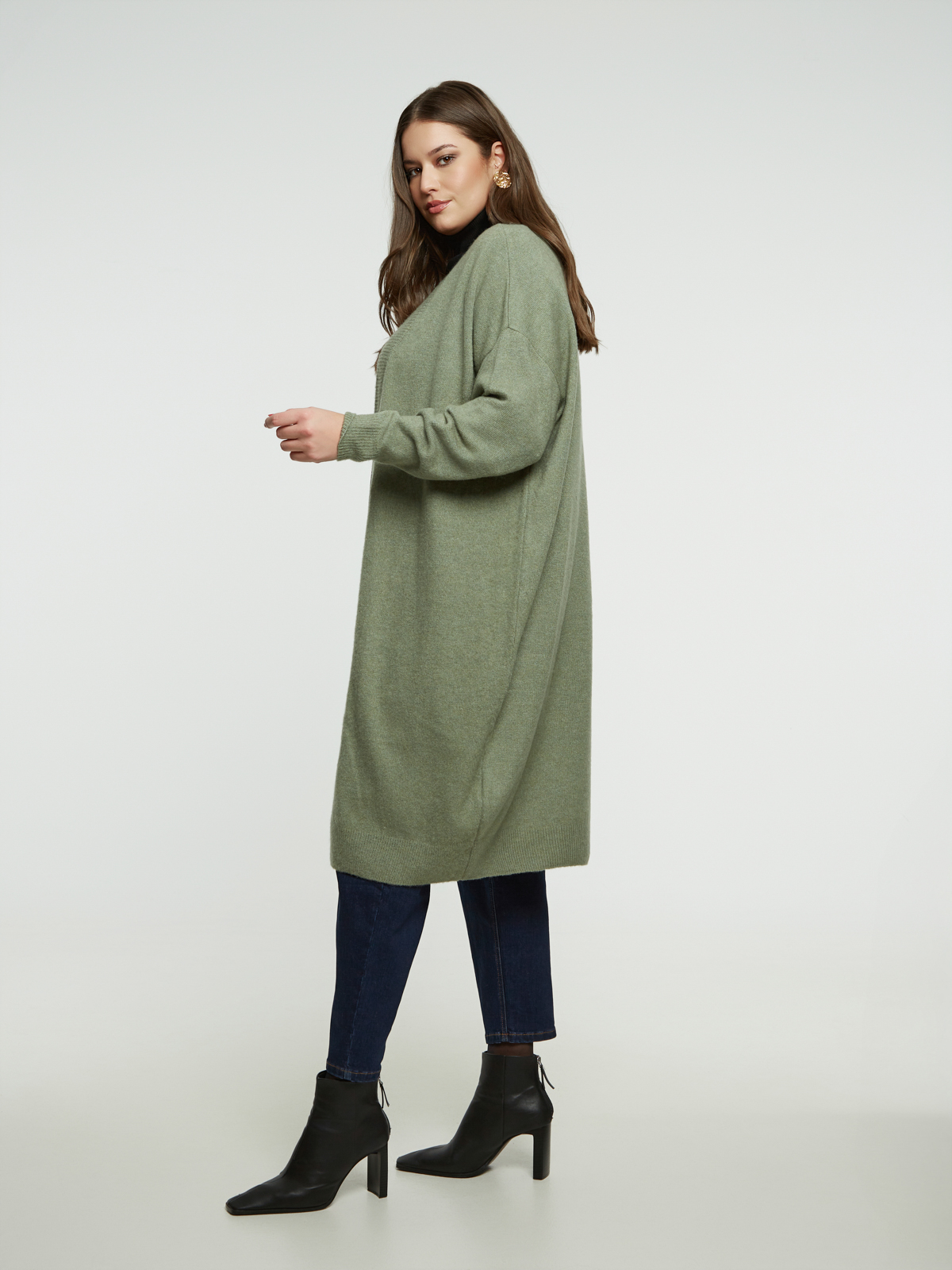 Πλεκτή ζακέτα με μαλλί φωτογραφία