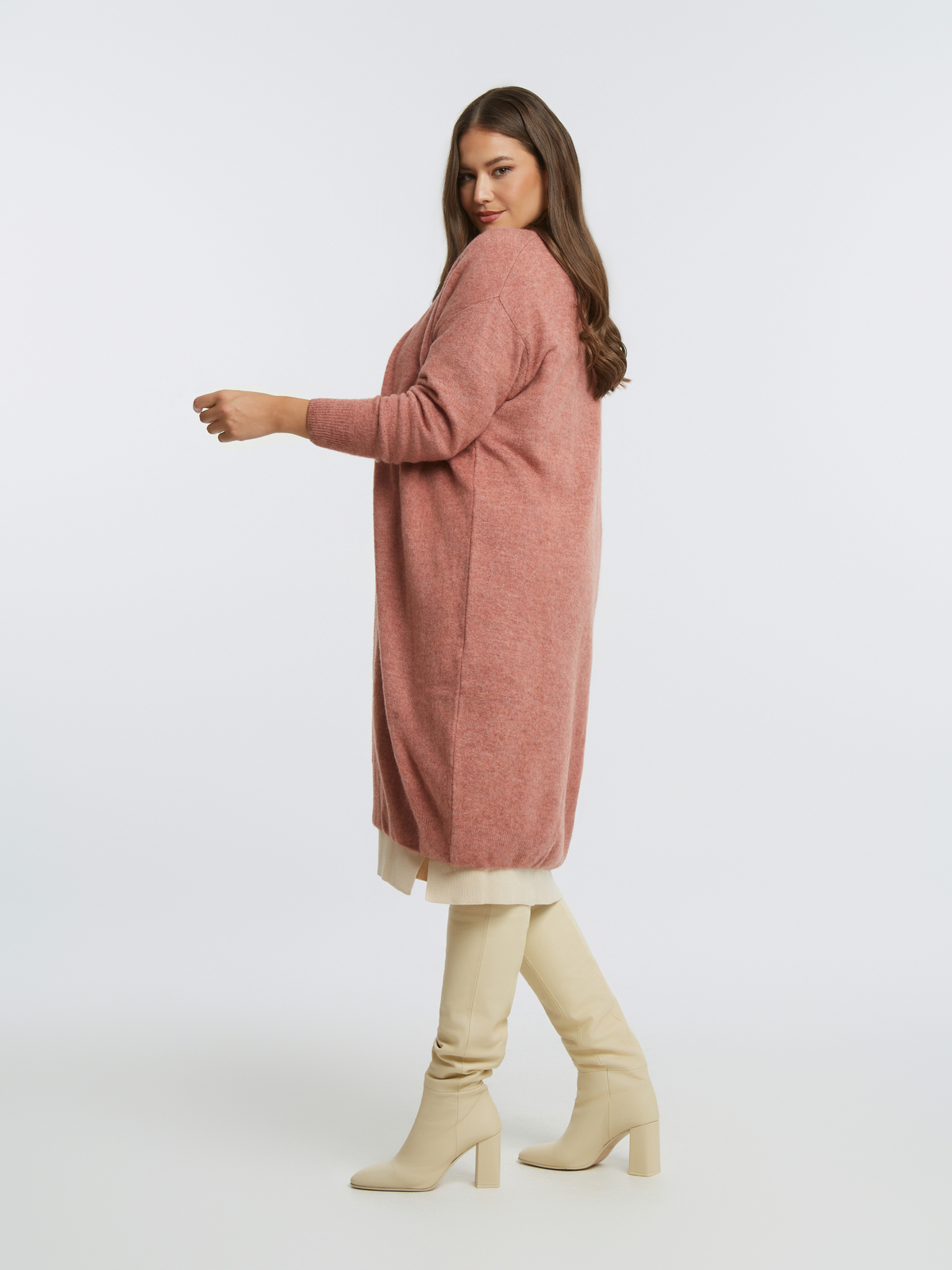 Πλεκτή ζακέτα με μαλλί φωτογραφία