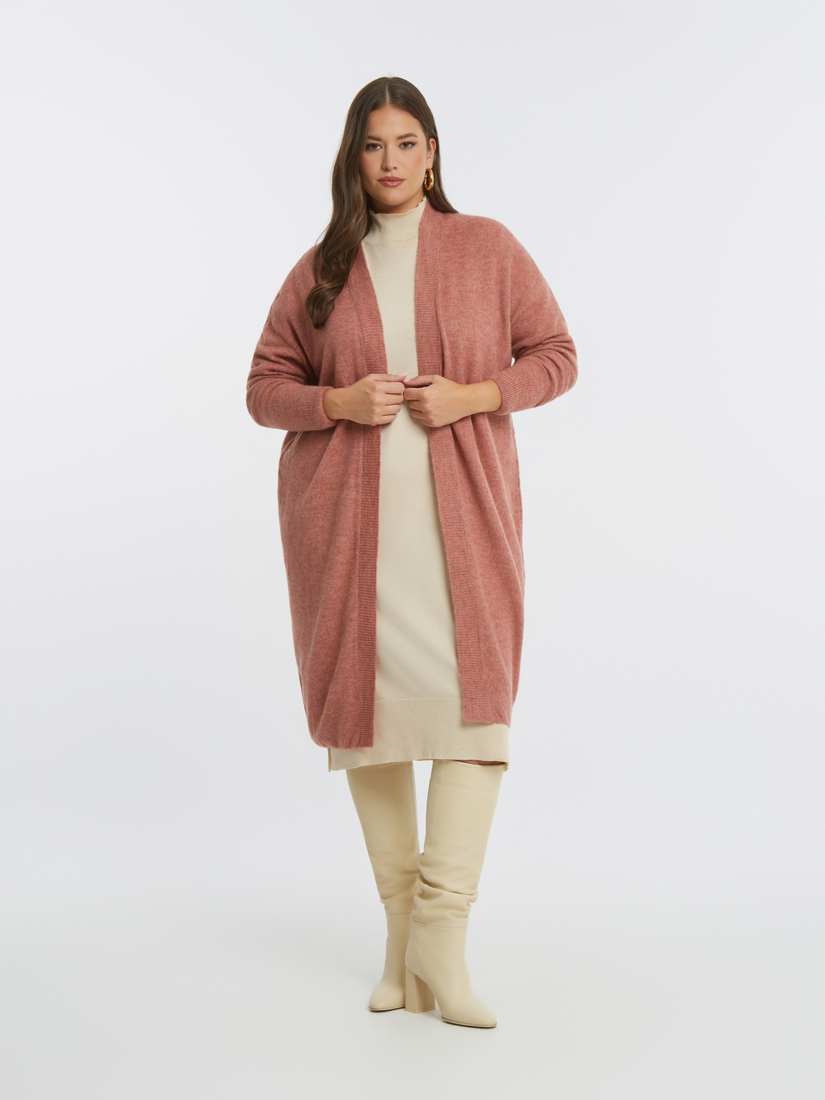 Πλεκτή ζακέτα με μαλλί φωτογραφία