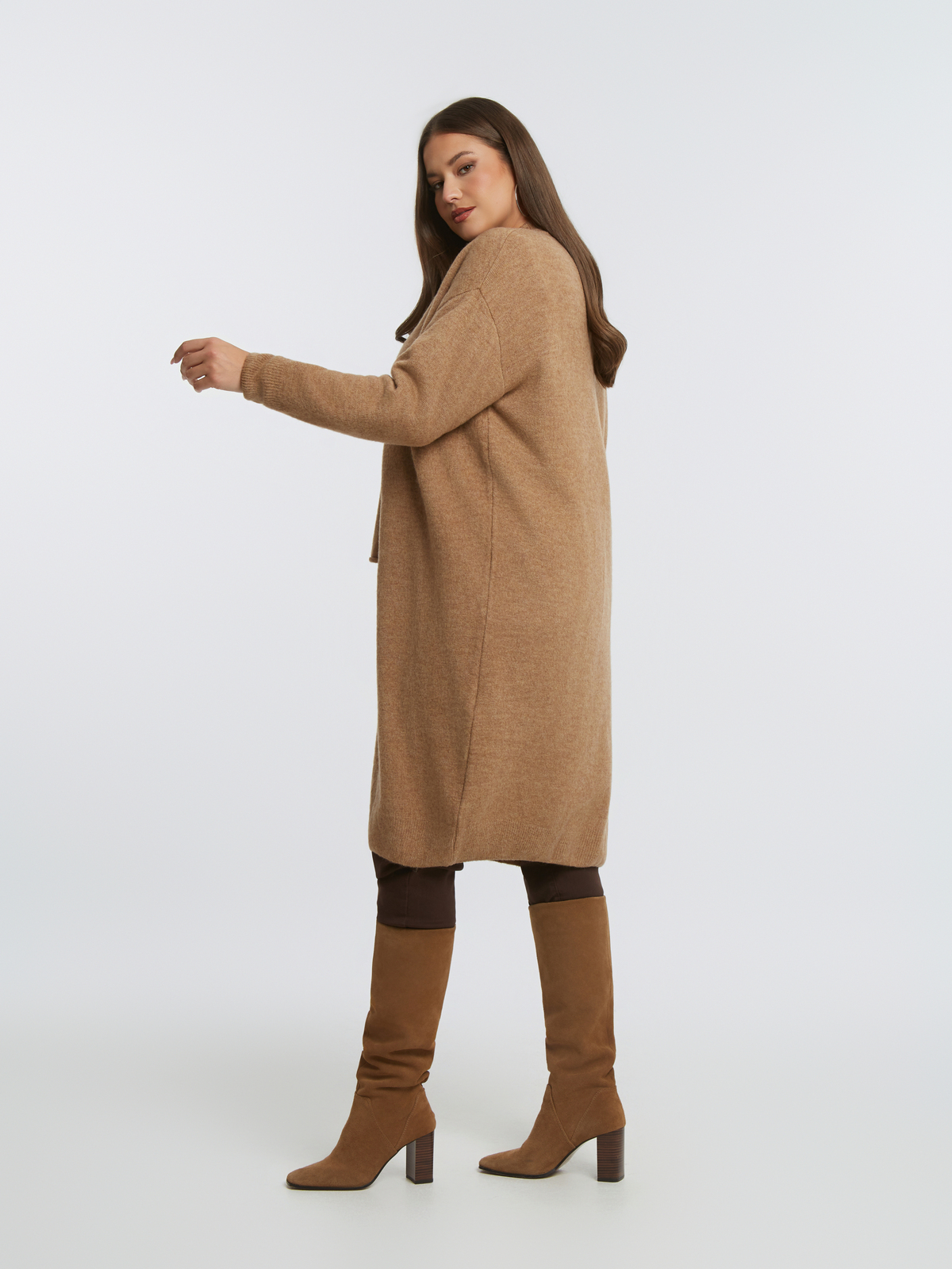 Πλεκτή ζακέτα με μαλλί φωτογραφία