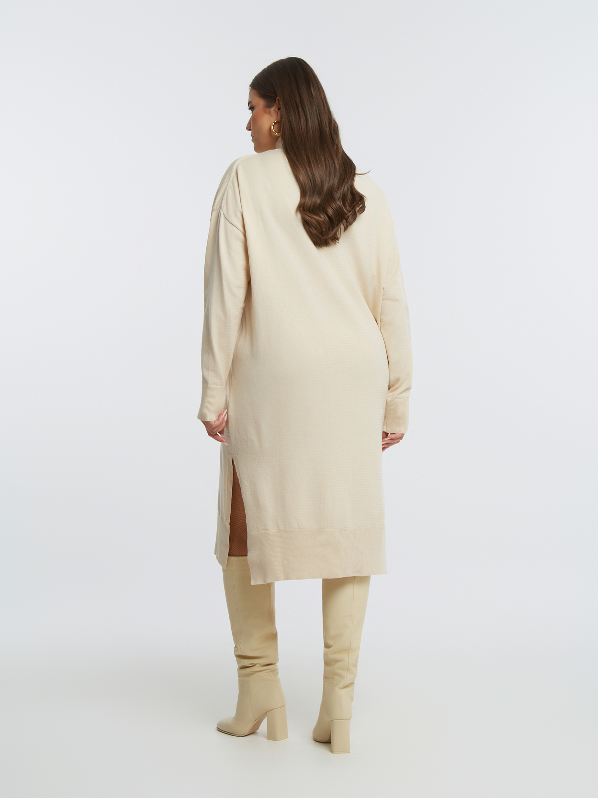 Πλεκτό φόρεμα ζιβάγκο φωτογραφία