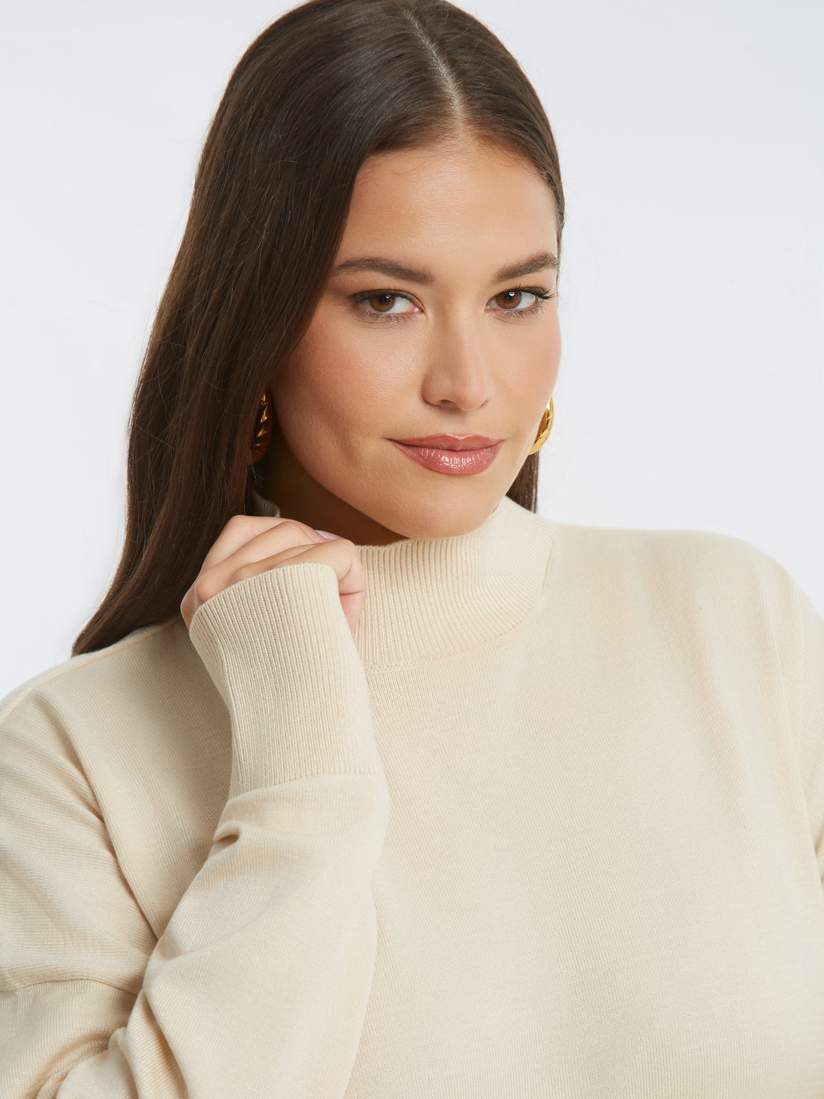 Πλεκτό φόρεμα ζιβάγκο φωτογραφία