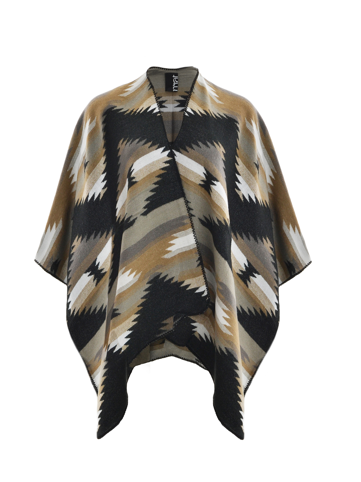 Πόντσο με ethnic γεωμετρικό σχέδιο φωτογραφία