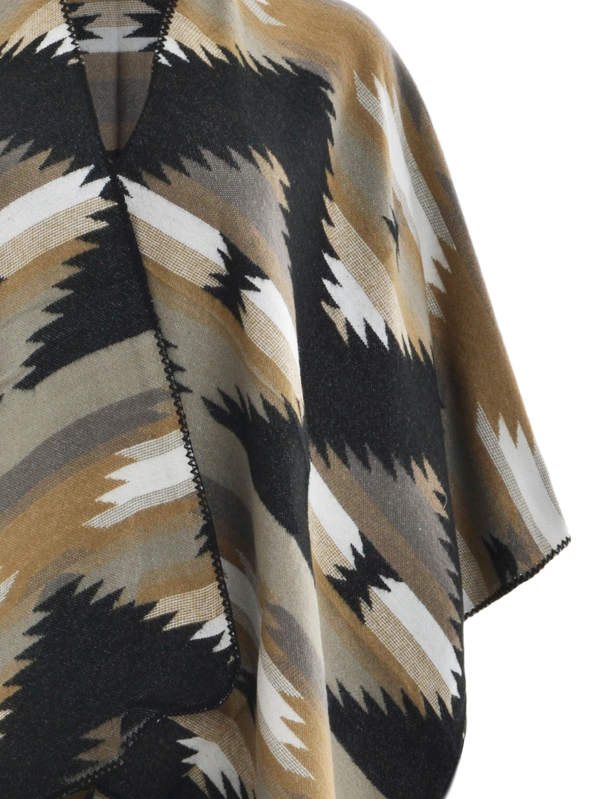 Πόντσο με ethnic γεωμετρικό σχέδιο φωτογραφία