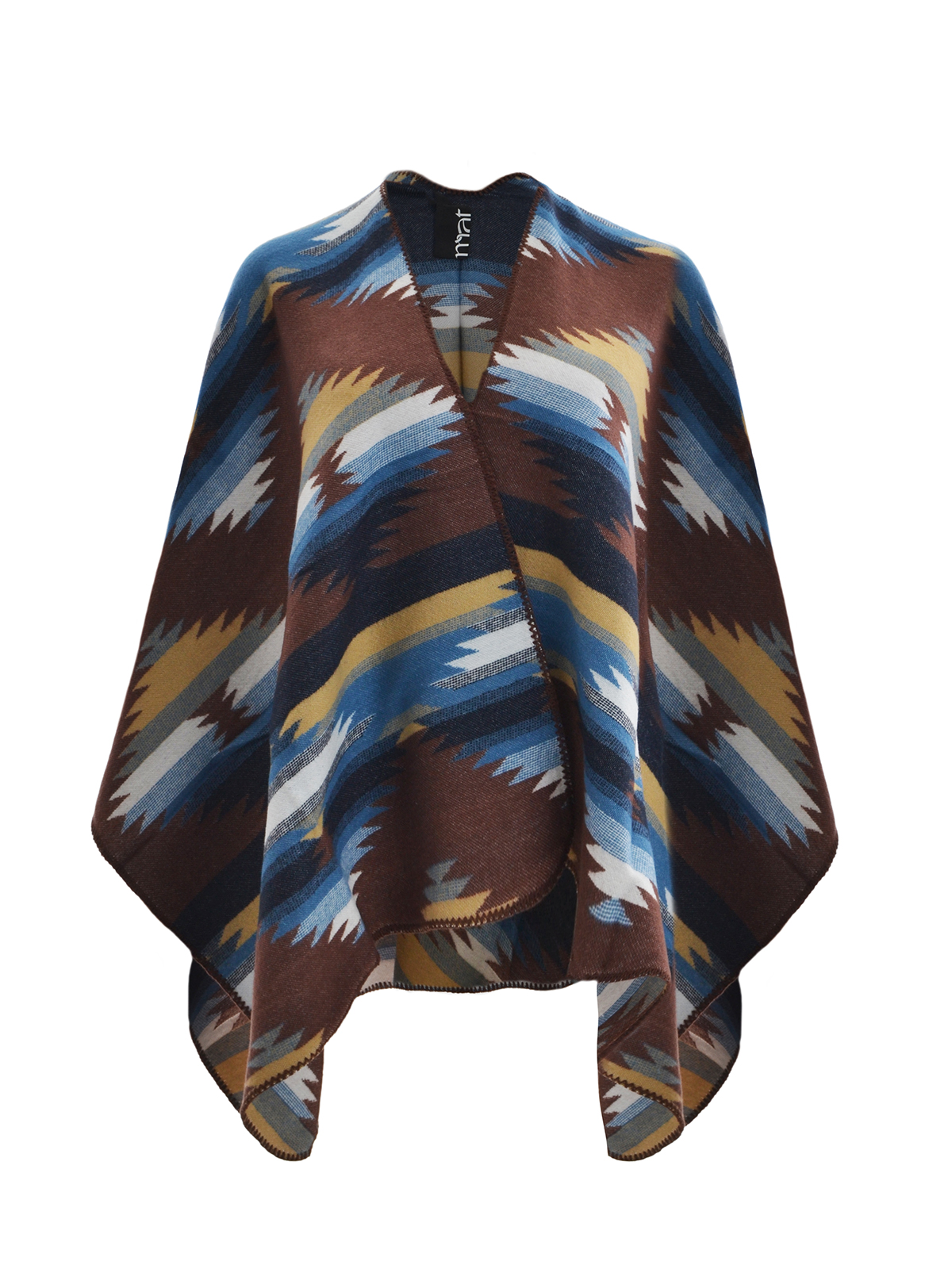 Πόντσο με ethnic γεωμετρικό σχέδιο φωτογραφία