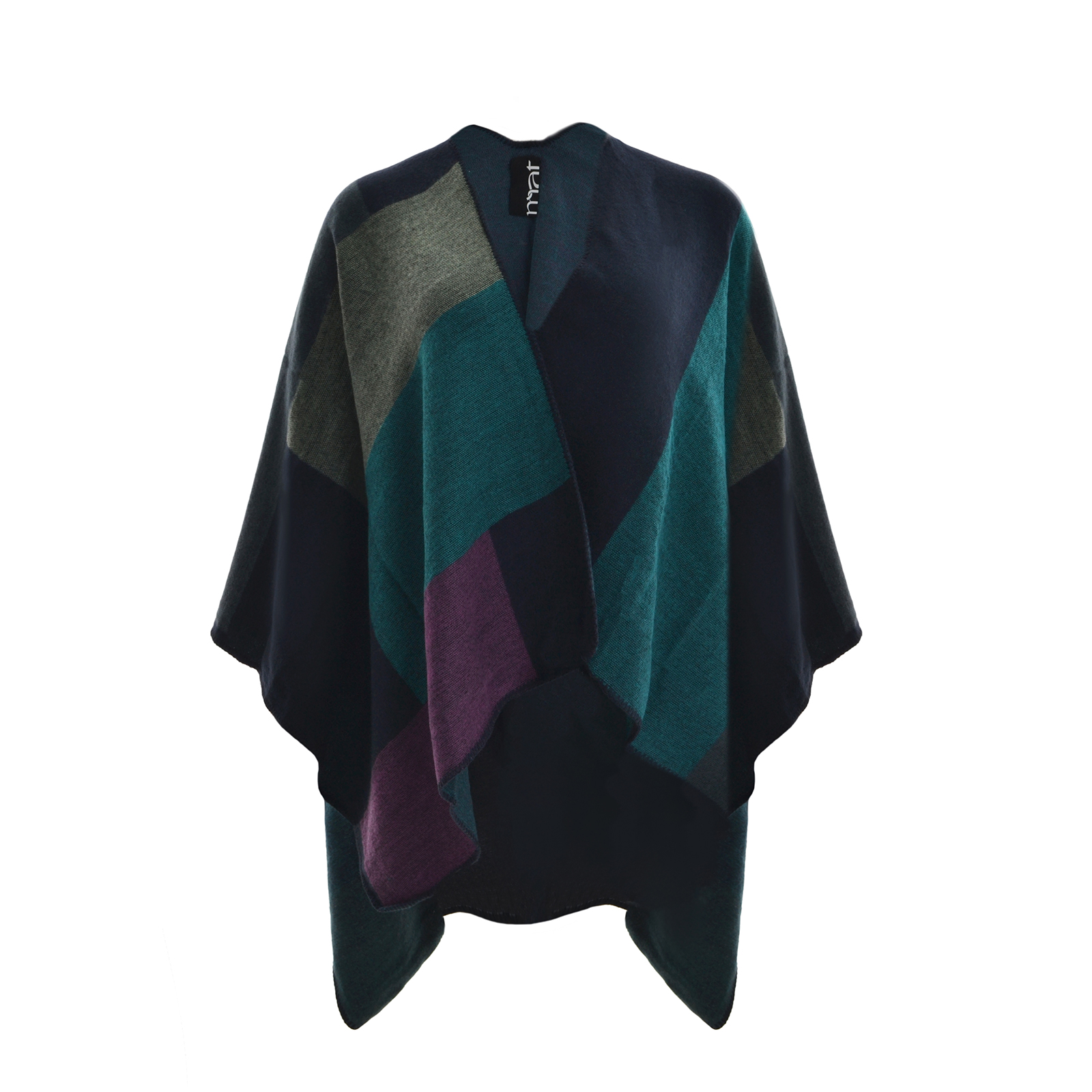MAT FASHION Πόντσο με γεωμετρικό σχέδιο