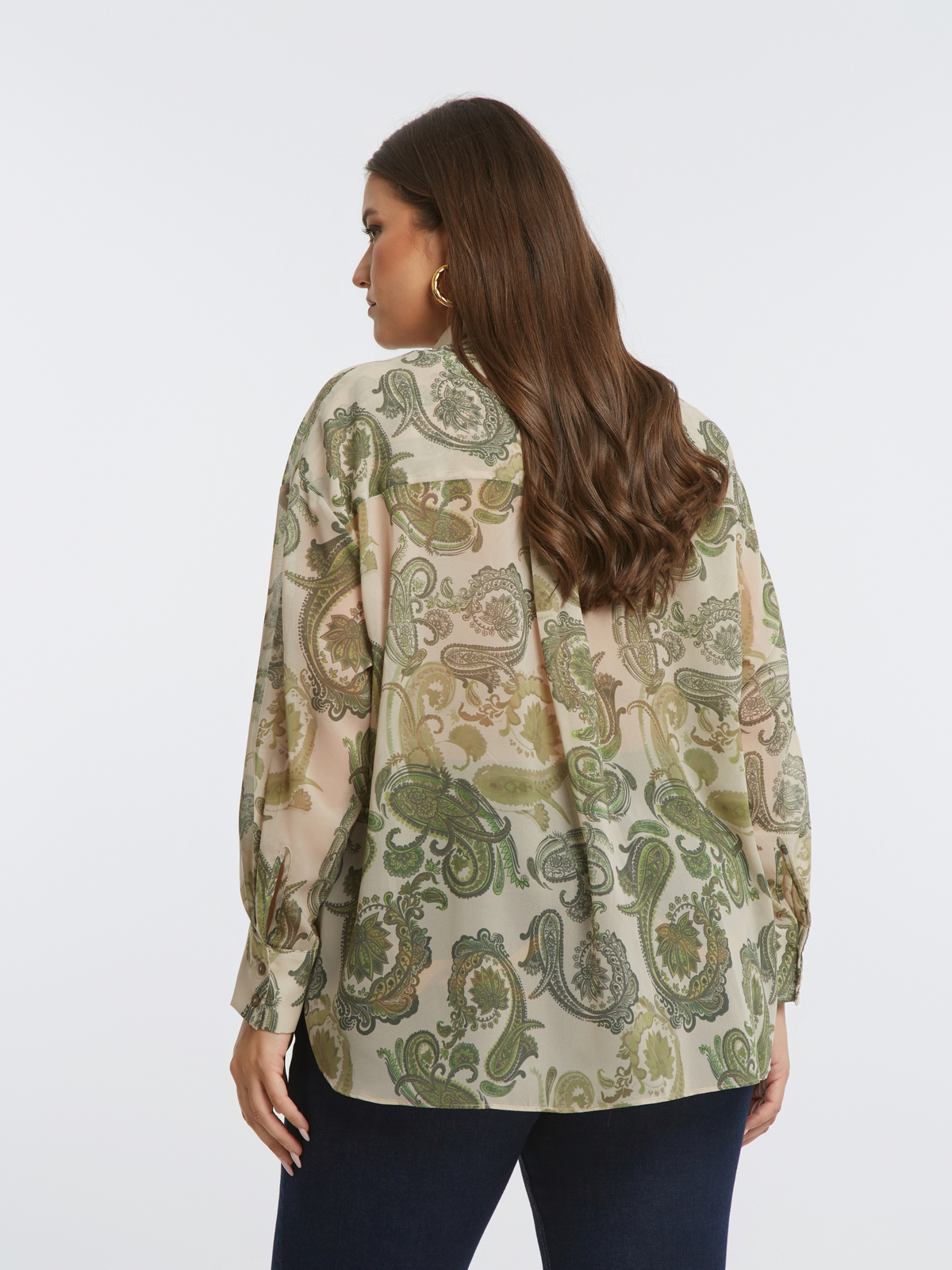 Πουκάμισο μουσελίνα με paisley σχέδιο φωτογραφία