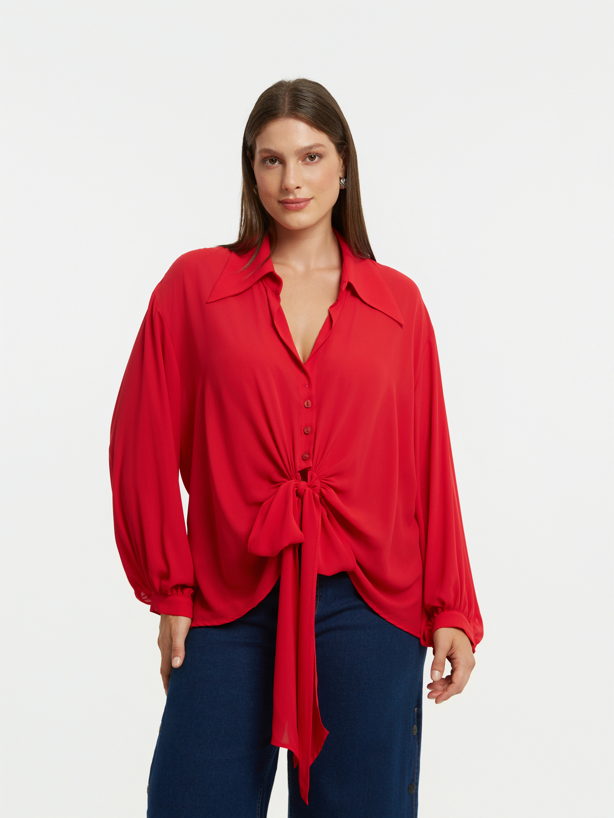 Πουκάμισο με δέσιμο μπροστά φωτογραφία