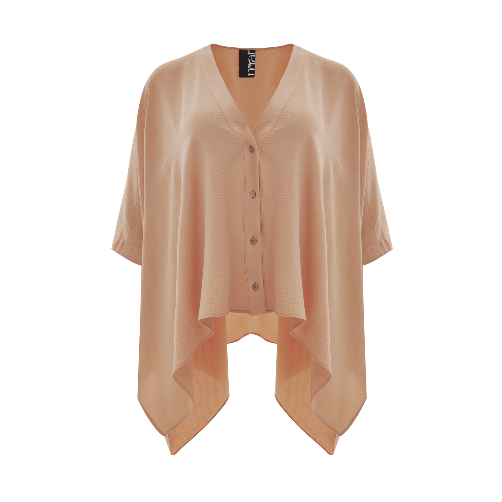 Πουκάμισο κρεπ airwashed με ασυμμετρία