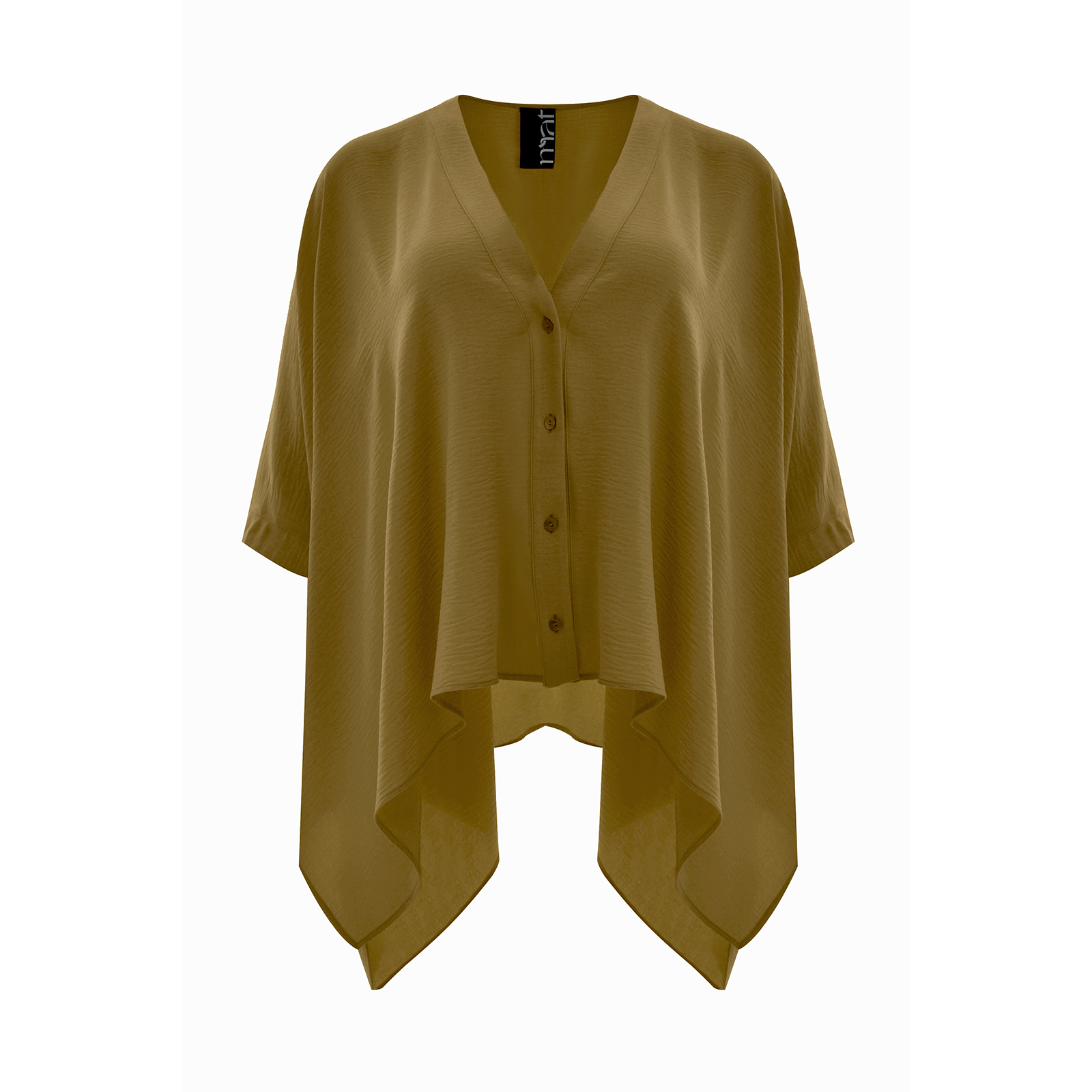 Πουκάμισο κρεπ airwashed με ασυμμετρία