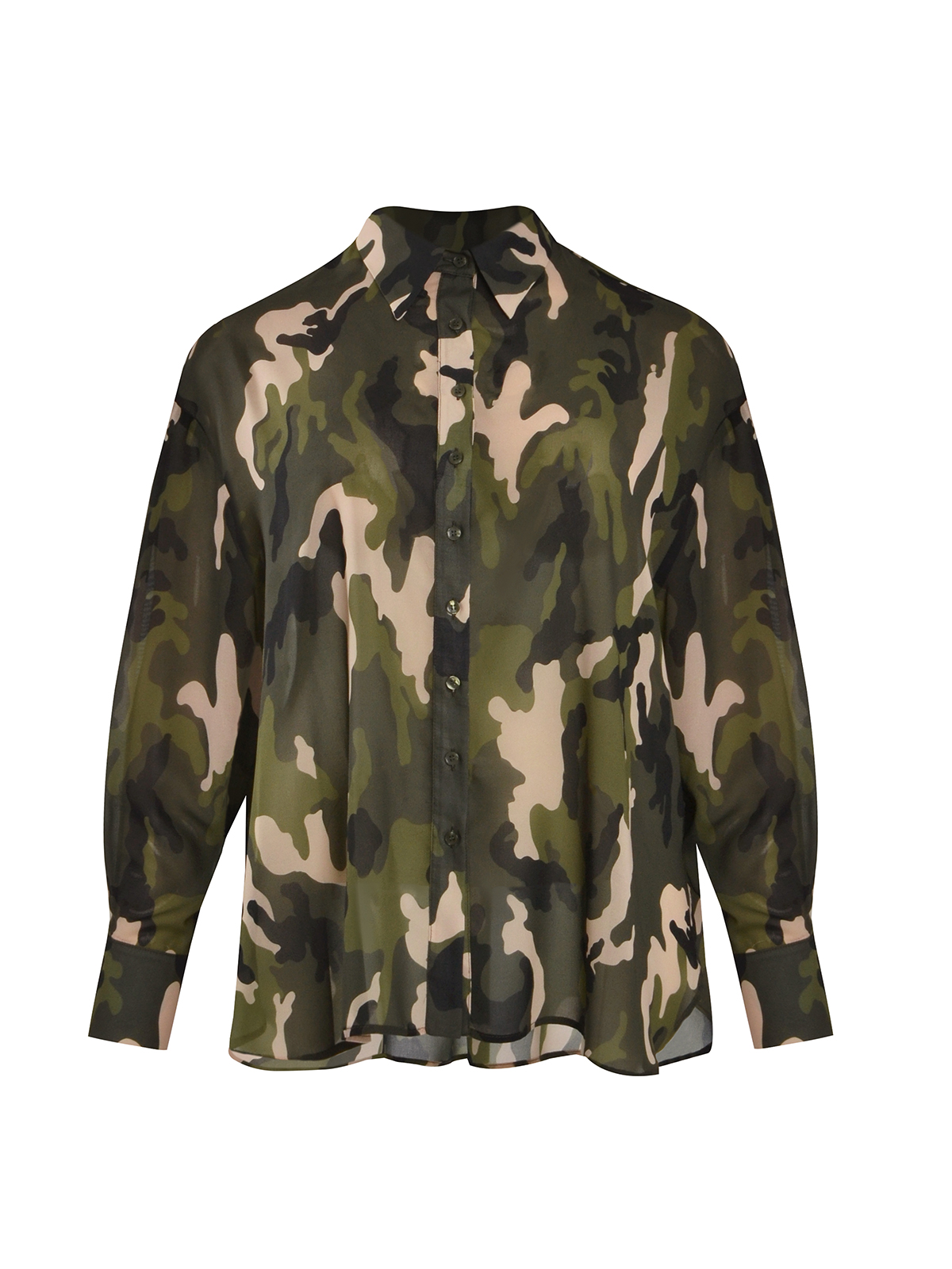 Ανάλαφρο πουκάμισο σε camo print φωτογραφία