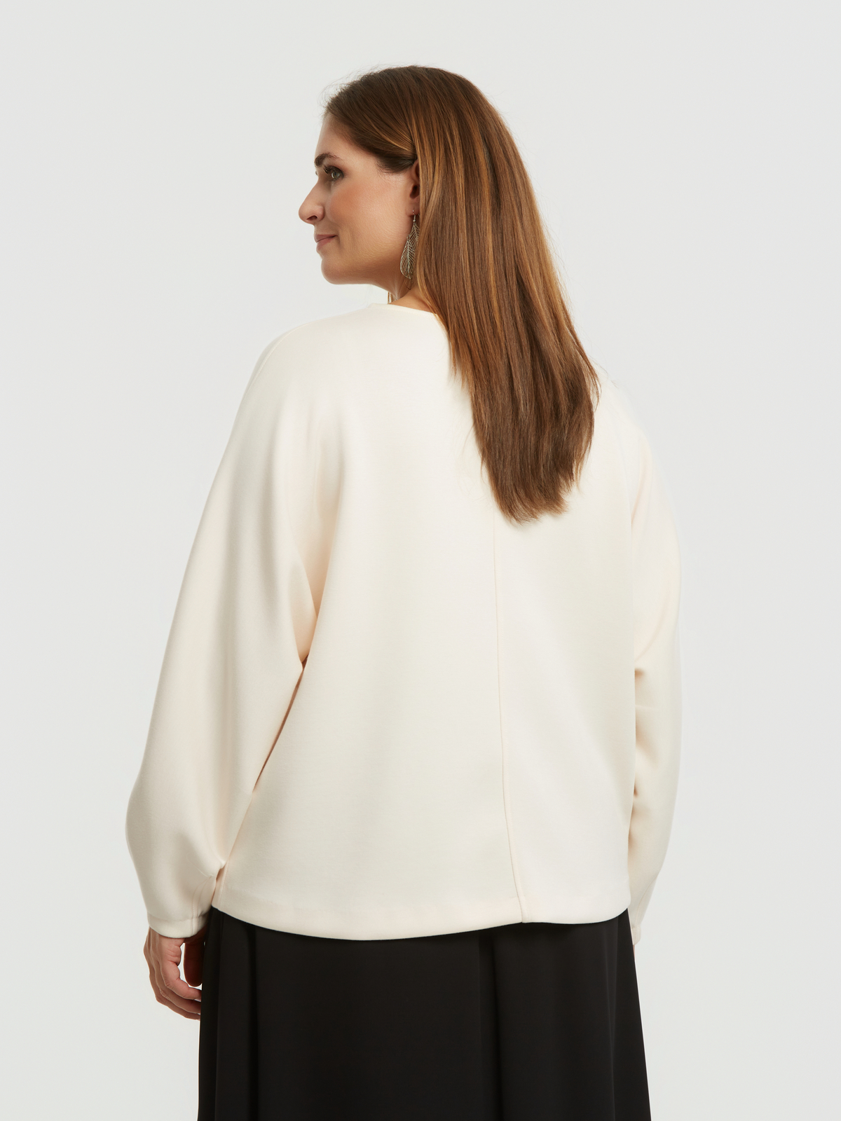 Μπλούζα φούτερ με V-λαιμόκοψη φωτογραφία