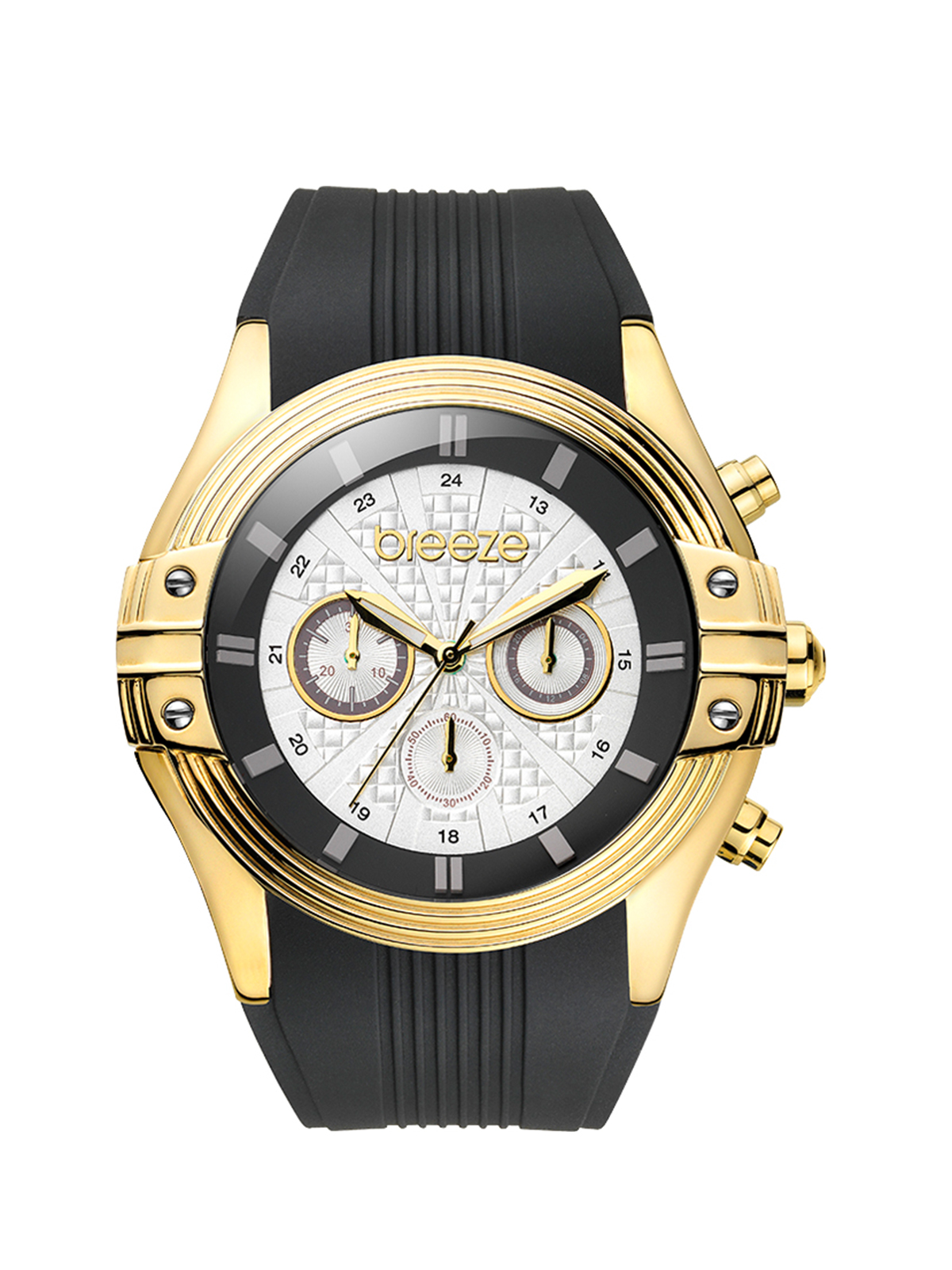 Ρολόι City Sleek Chrono Black Rubber Strap φωτογραφία