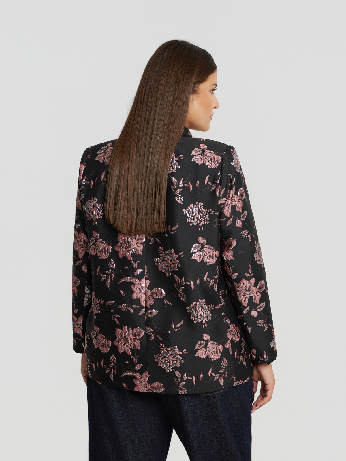 Ζακάρ σακάκι με φλοράλ σχέδιο φωτογραφία