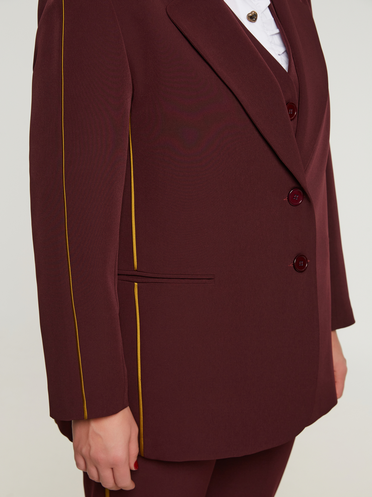 Σακάκι με ρίγες στο πλάι φωτογραφία