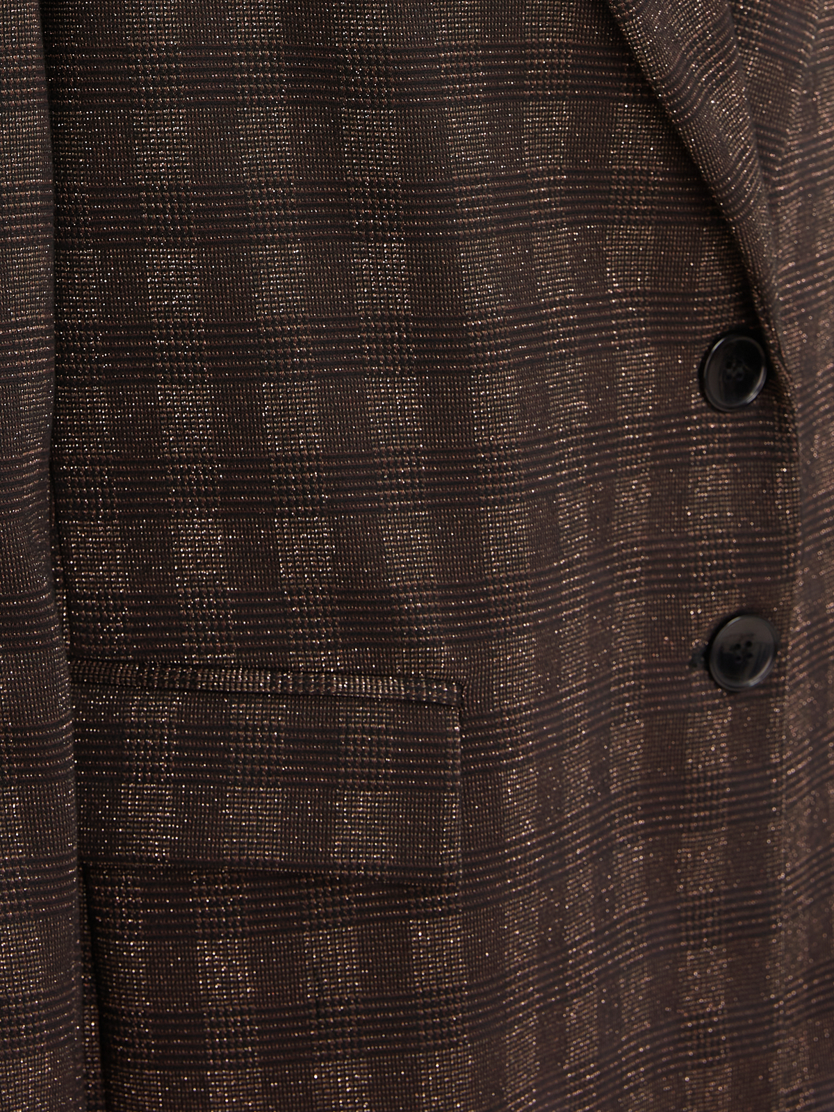 Καρό σακάκι με λεπτομέρεια lurex φωτογραφία