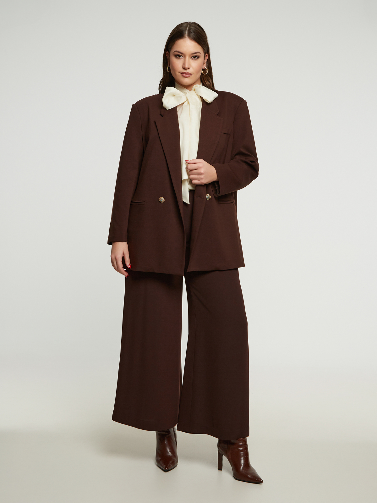 Σταυρωτό σακάκι με βισκόζη φωτογραφία