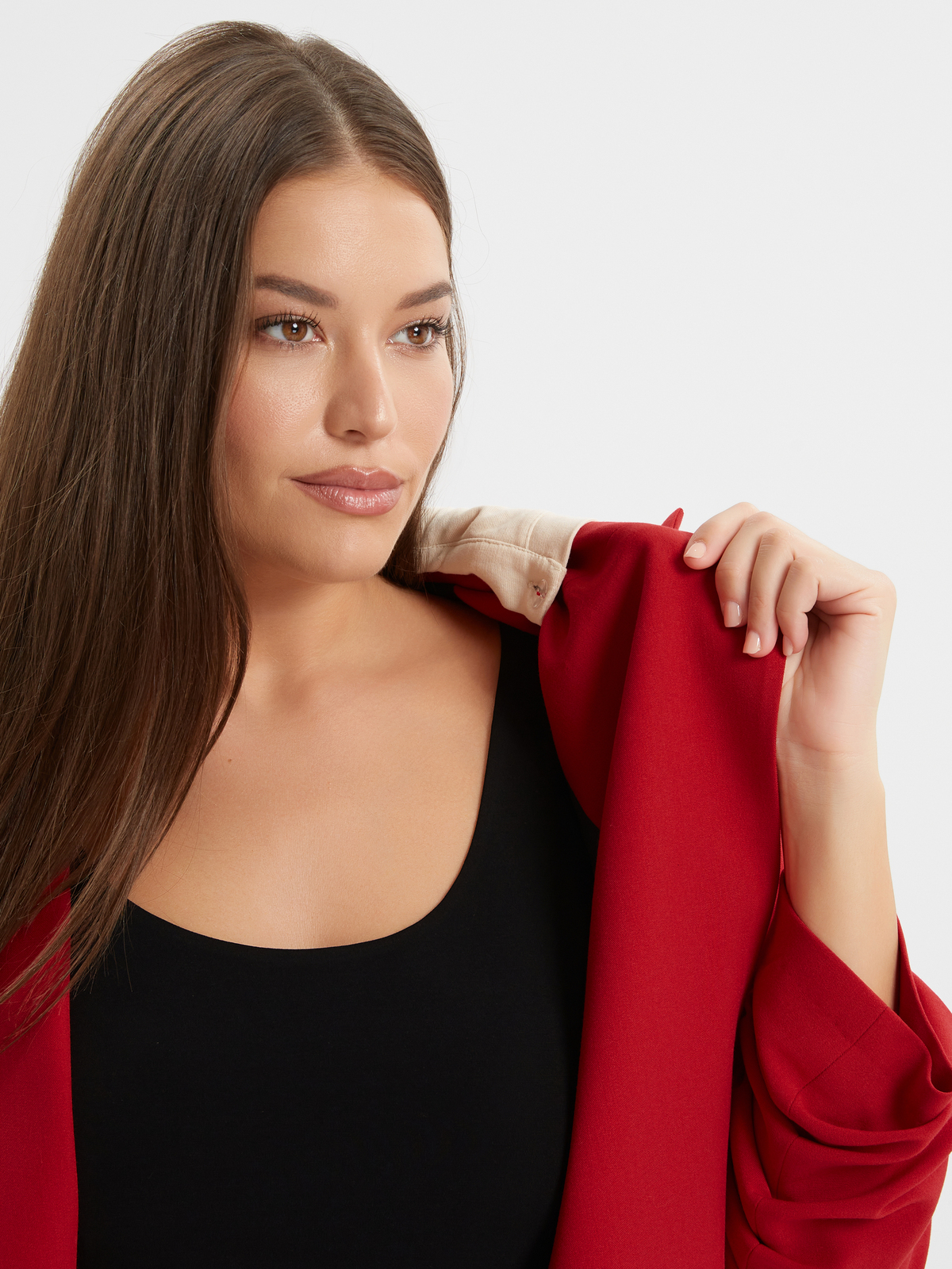 Σακάκι με φούτερ κουκούλα και δέσιμο φωτογραφία