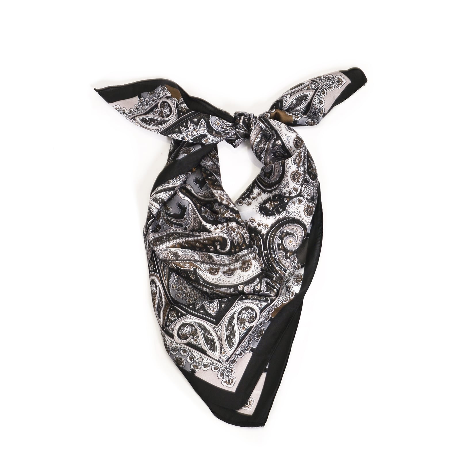 Σατέν φουλάρι με paisley τύπωμα