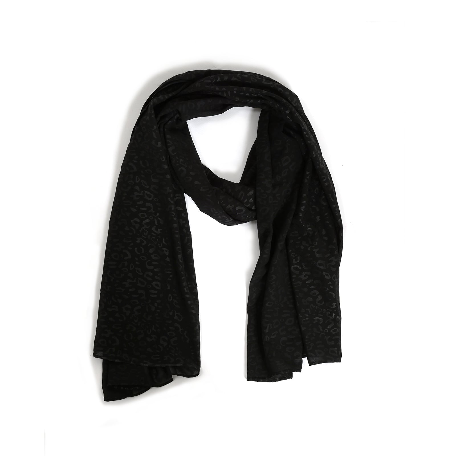 Μαύρο φουλάρι με animal μοτίβο