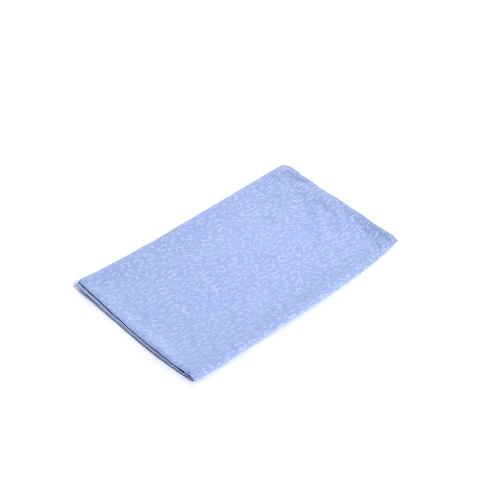 Σιέλ φουλάρι με animal μοτίβο