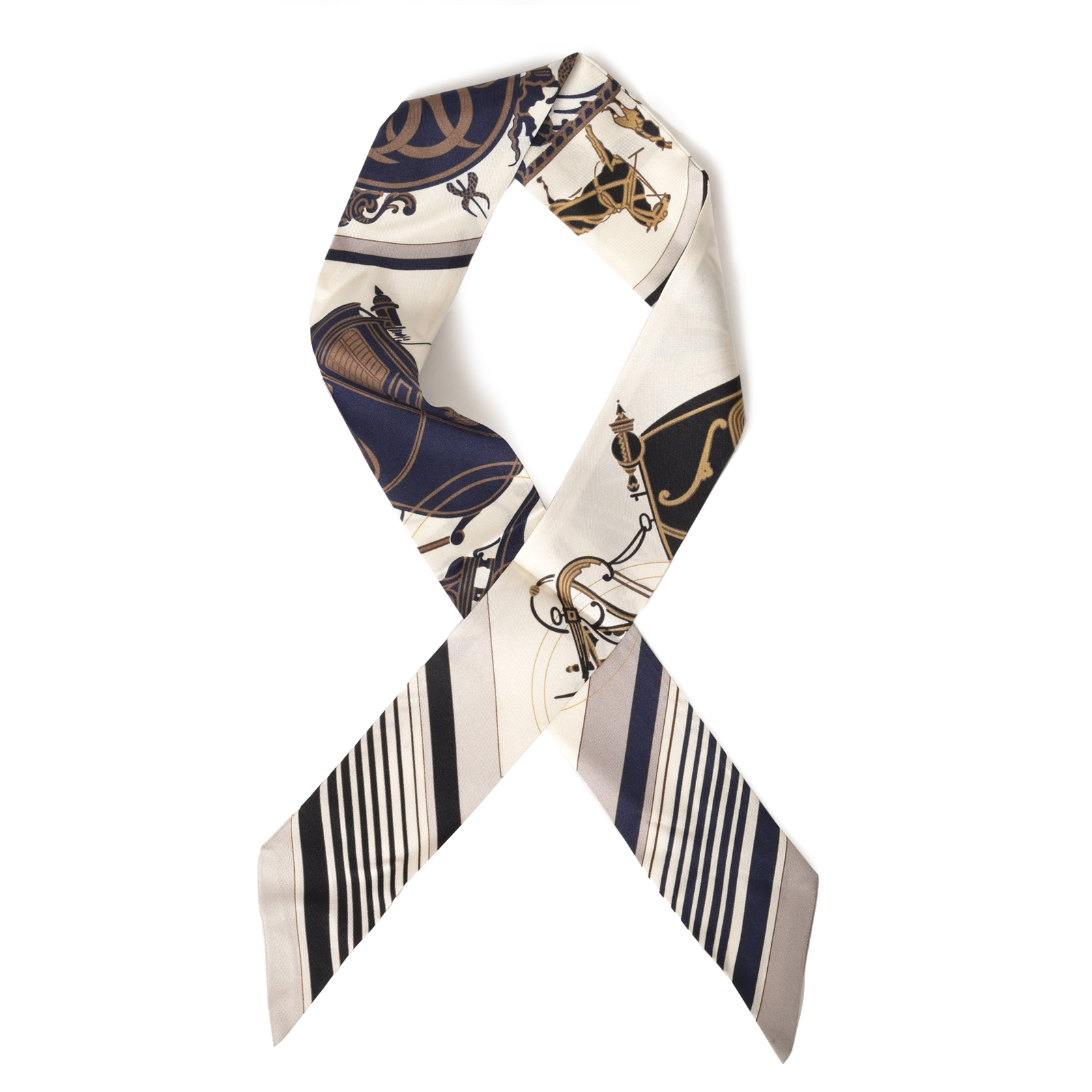 Μεταξωτό scrunchie με print μαντηλιού