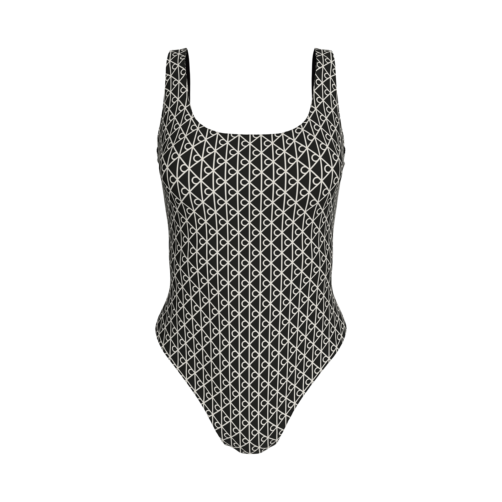 Μαγιό ολόσωμο με ανοιχτή πλάτη - CK Icon