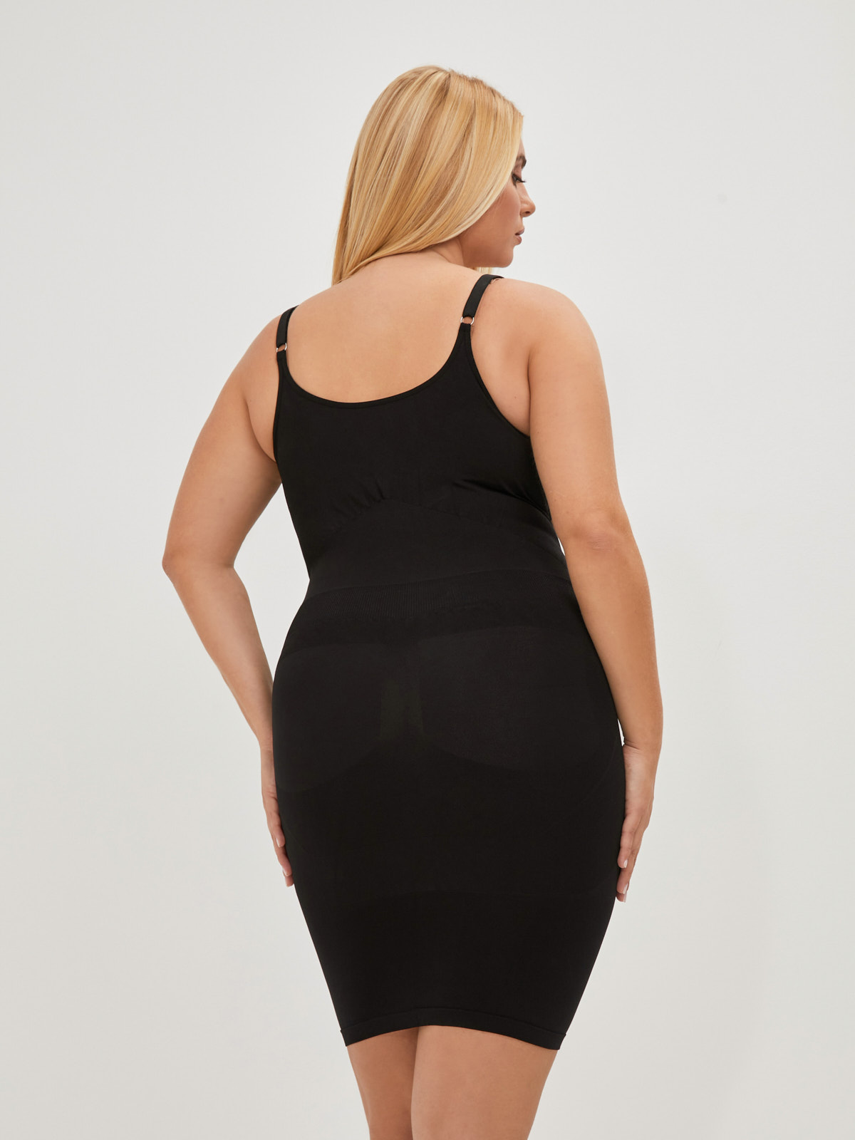 Shapewear αμάνικο φόρεμα σε μαύρο φωτογραφία