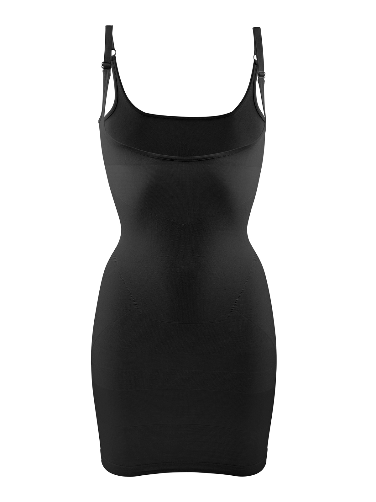 Shapewear αμάνικο φόρεμα σε μαύρο φωτογραφία