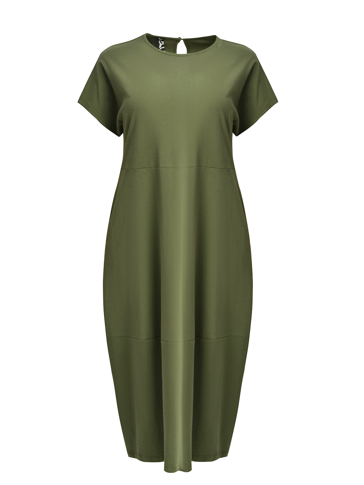 Maxi φόρεμα βαμβακερό με κοντό μανίκι φωτογραφία