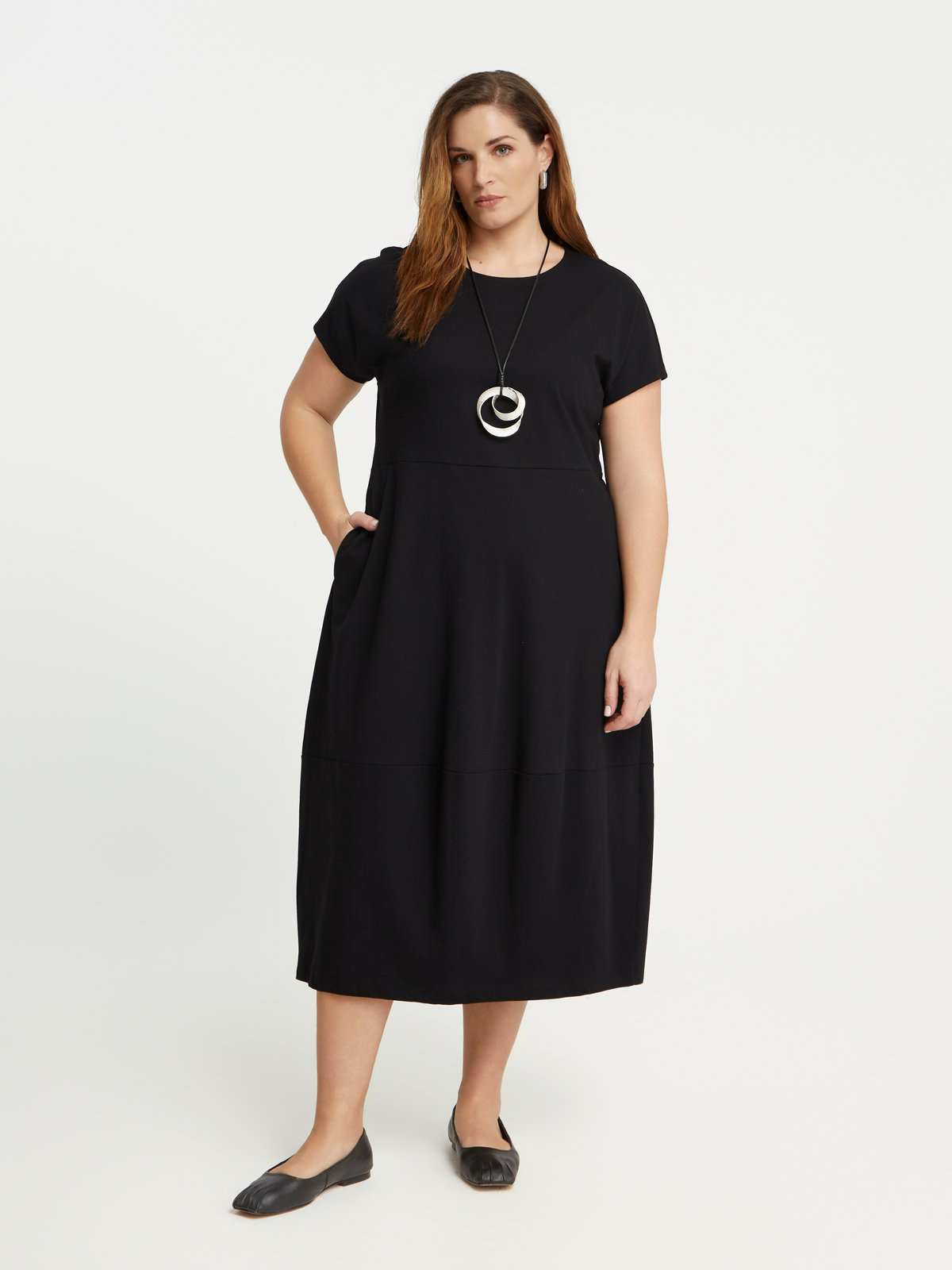 Maxi φόρεμα βαμβακερό με κοντό μανίκι φωτογραφία