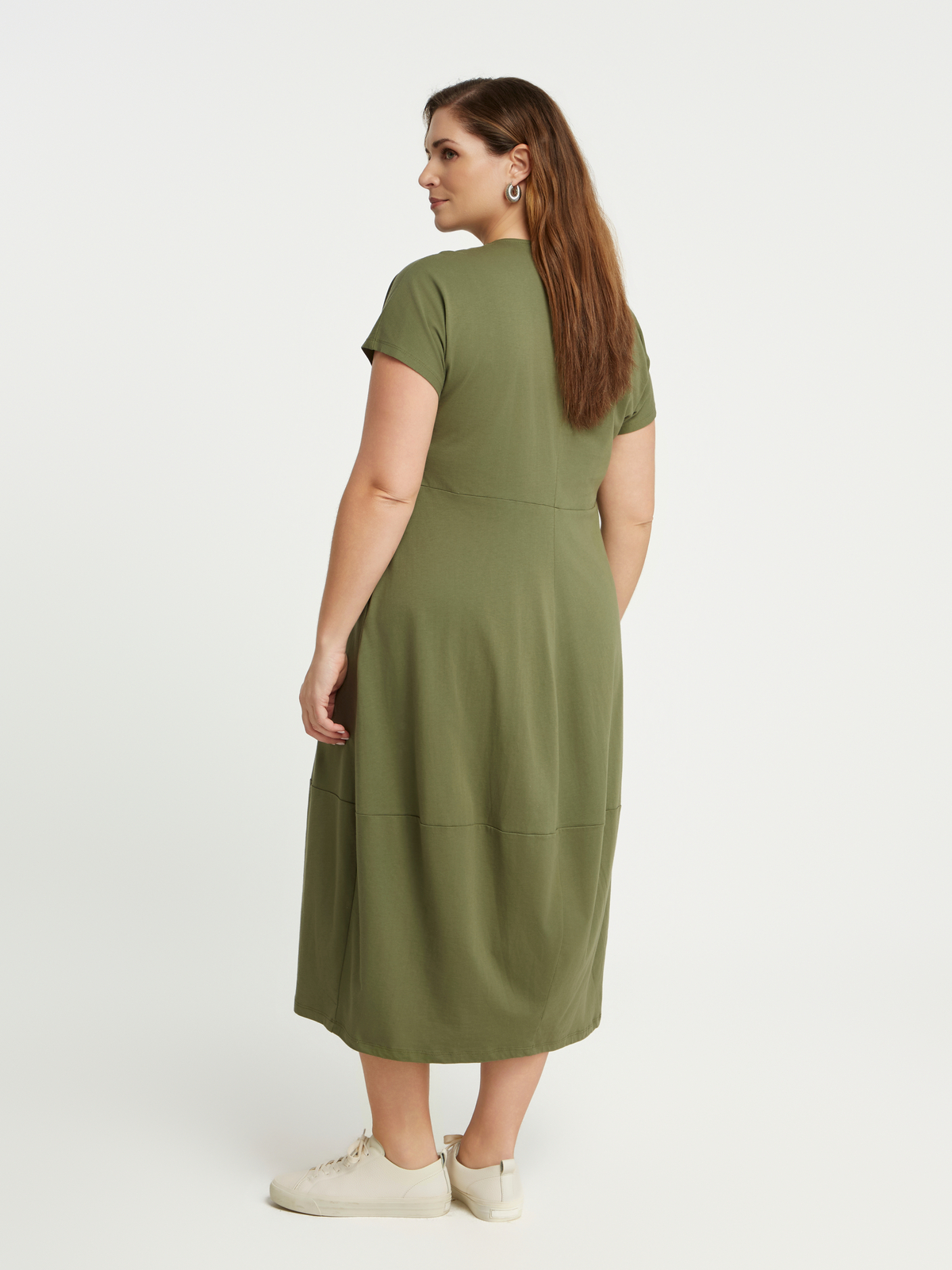 Maxi φόρεμα βαμβακερό με κοντό μανίκι φωτογραφία