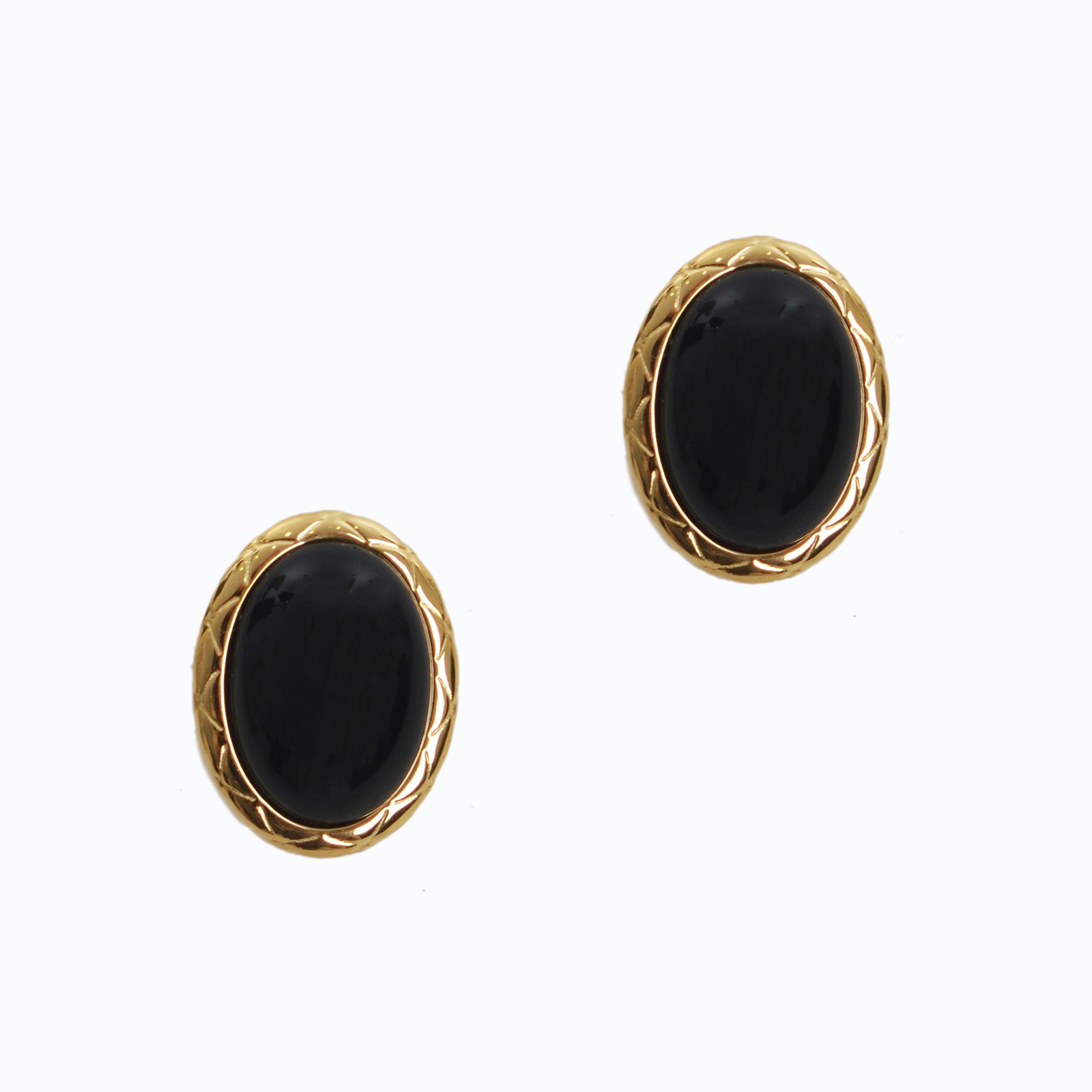 Σκουλαρίκια με οβάλ πέτρα