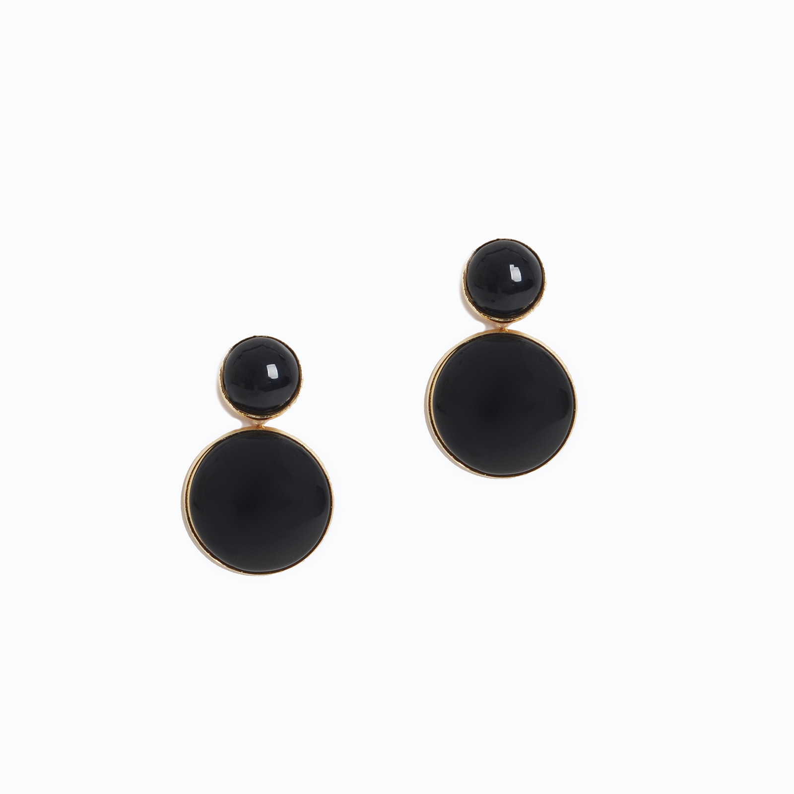 Double-drop statement earrings